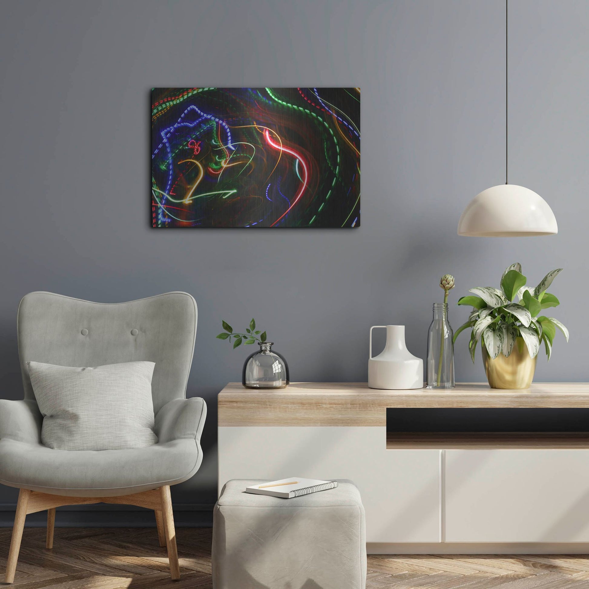 Luxe Metal Art 'Raving In Ibiza' by Luxe Portfolio, Metal Wall Art,24x16