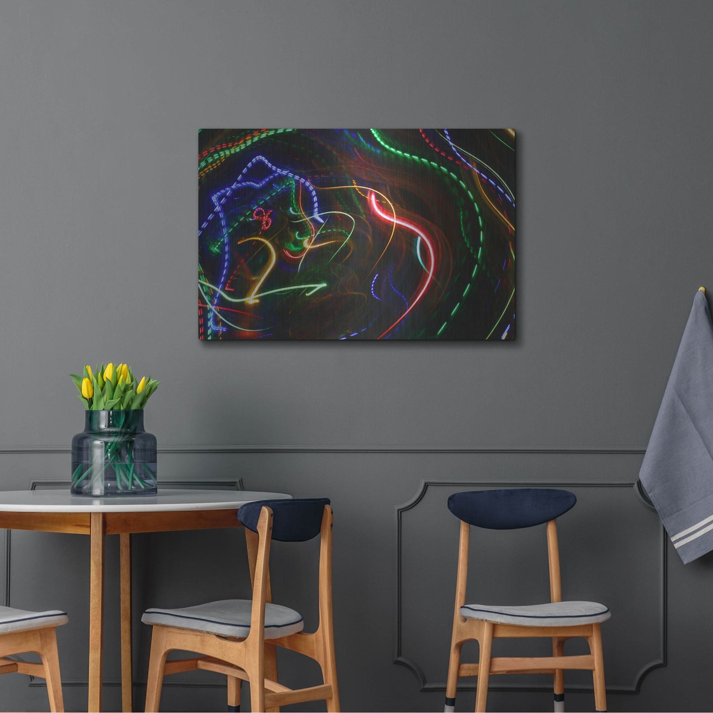 Luxe Metal Art 'Raving In Ibiza' by Luxe Portfolio, Metal Wall Art,36x24