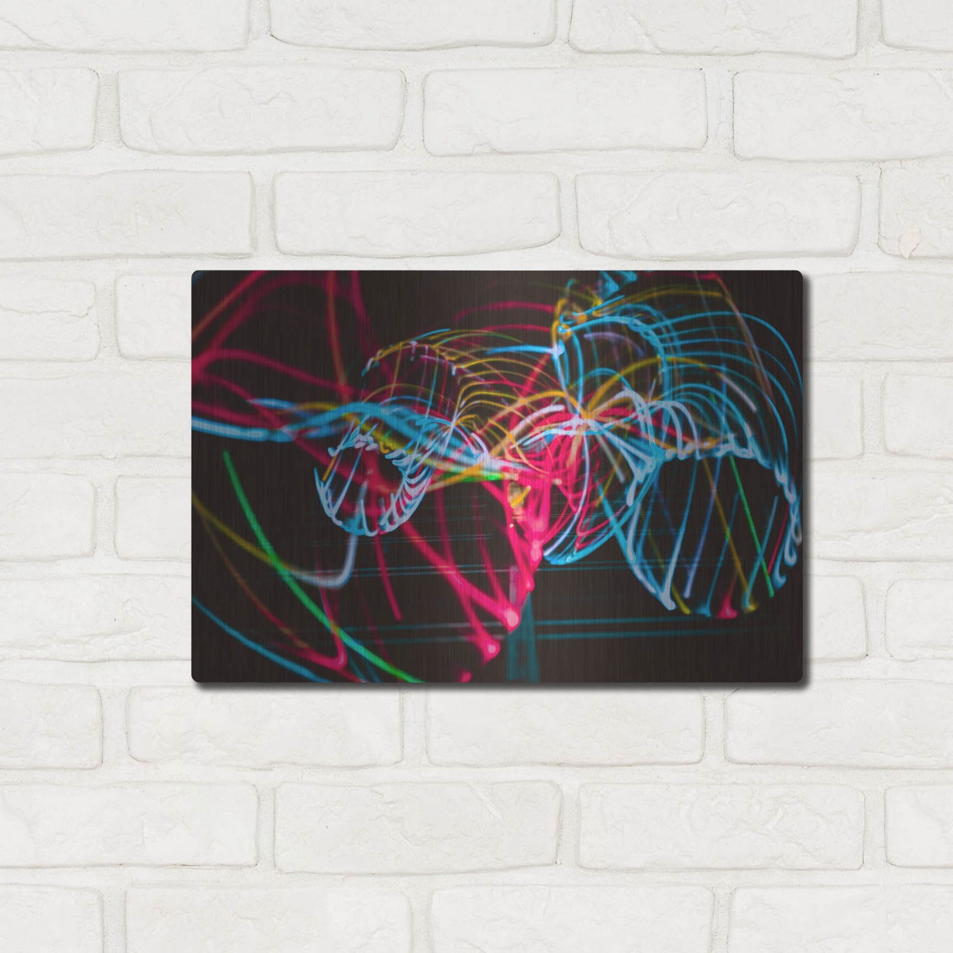 Luxe Metal Art 'Raving In Barcelona' by Luxe Portfolio, Metal Wall Art,16x12