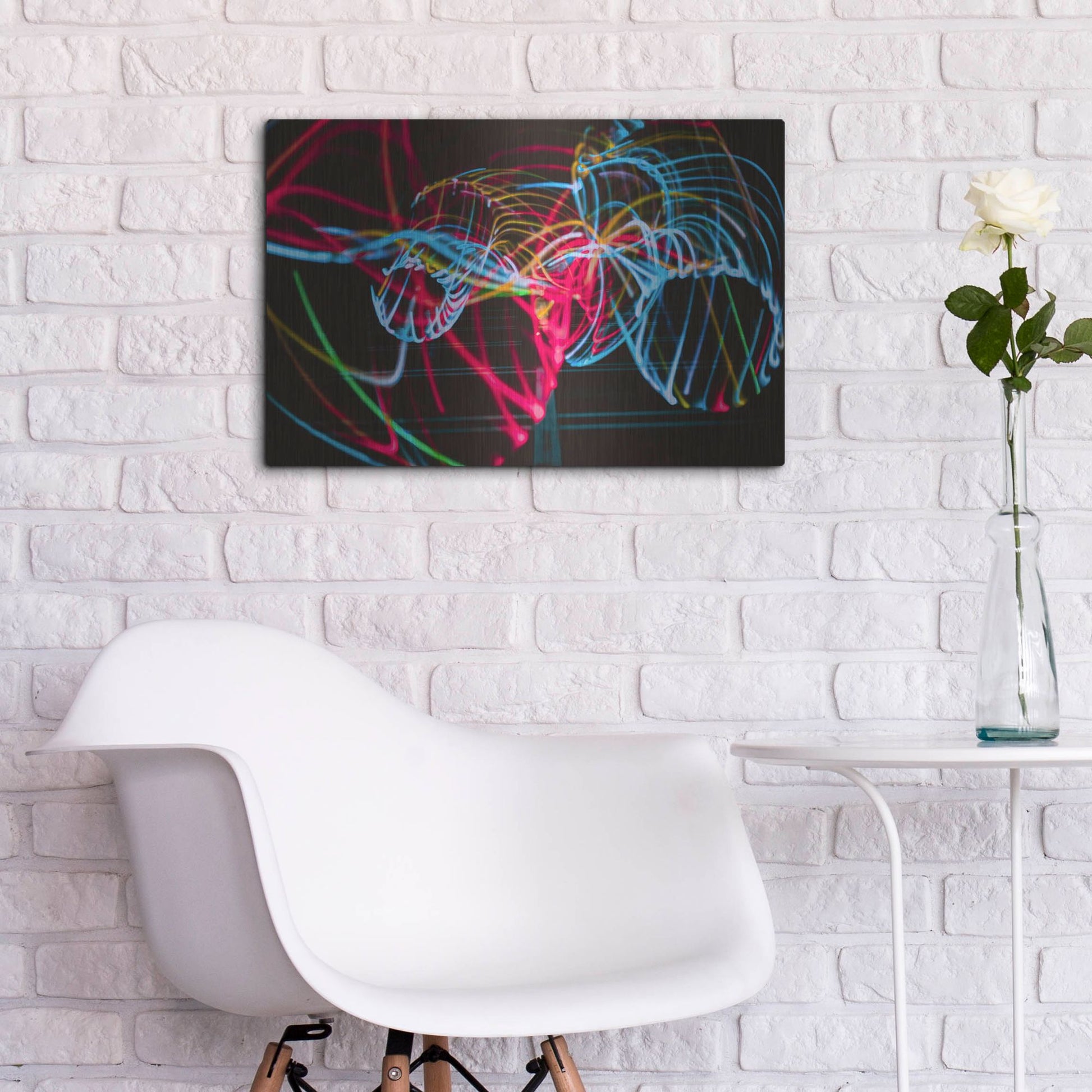 Luxe Metal Art 'Raving In Barcelona' by Luxe Portfolio, Metal Wall Art,24x16