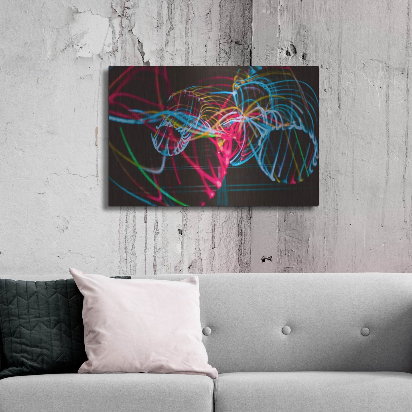 Luxe Metal Art 'Raving In Barcelona' by Luxe Portfolio, Metal Wall Art,36x24