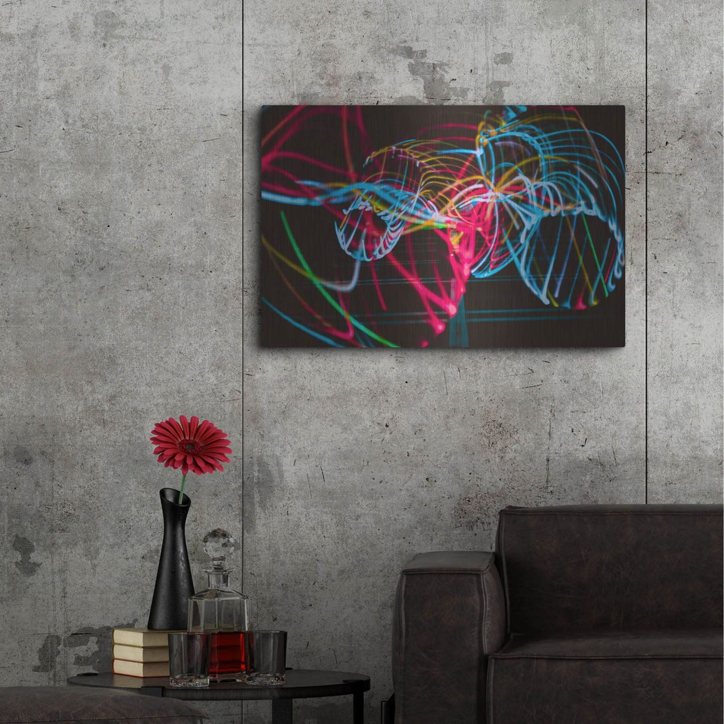 Luxe Metal Art 'Raving In Barcelona' by Luxe Portfolio, Metal Wall Art,36x24