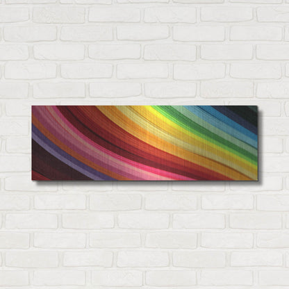Luxe Metal Art 'Rainbow Hill' by Luxe Portfolio, Metal Wall Art,36x12