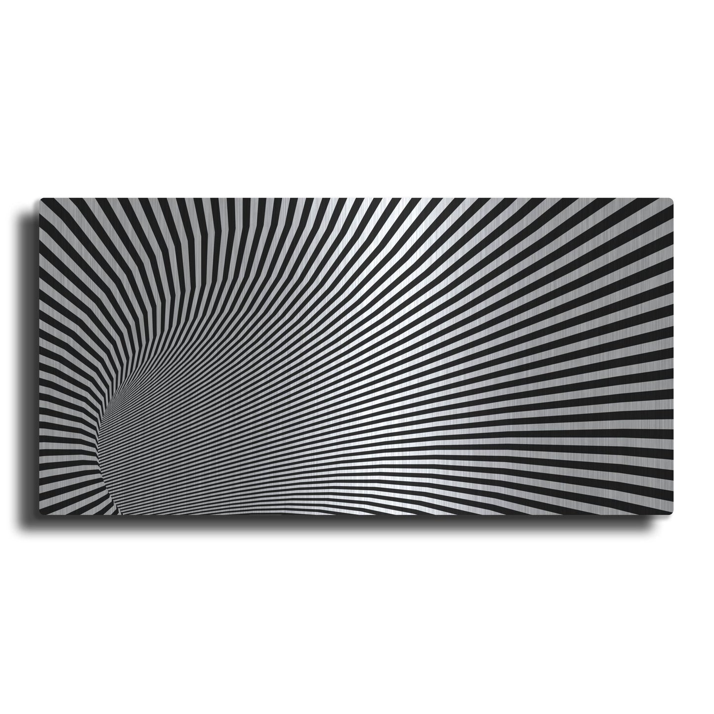 Luxe Metal Art 'Psychedelic Twisted Circle' by Luxe Portfolio, Metal Wall Art