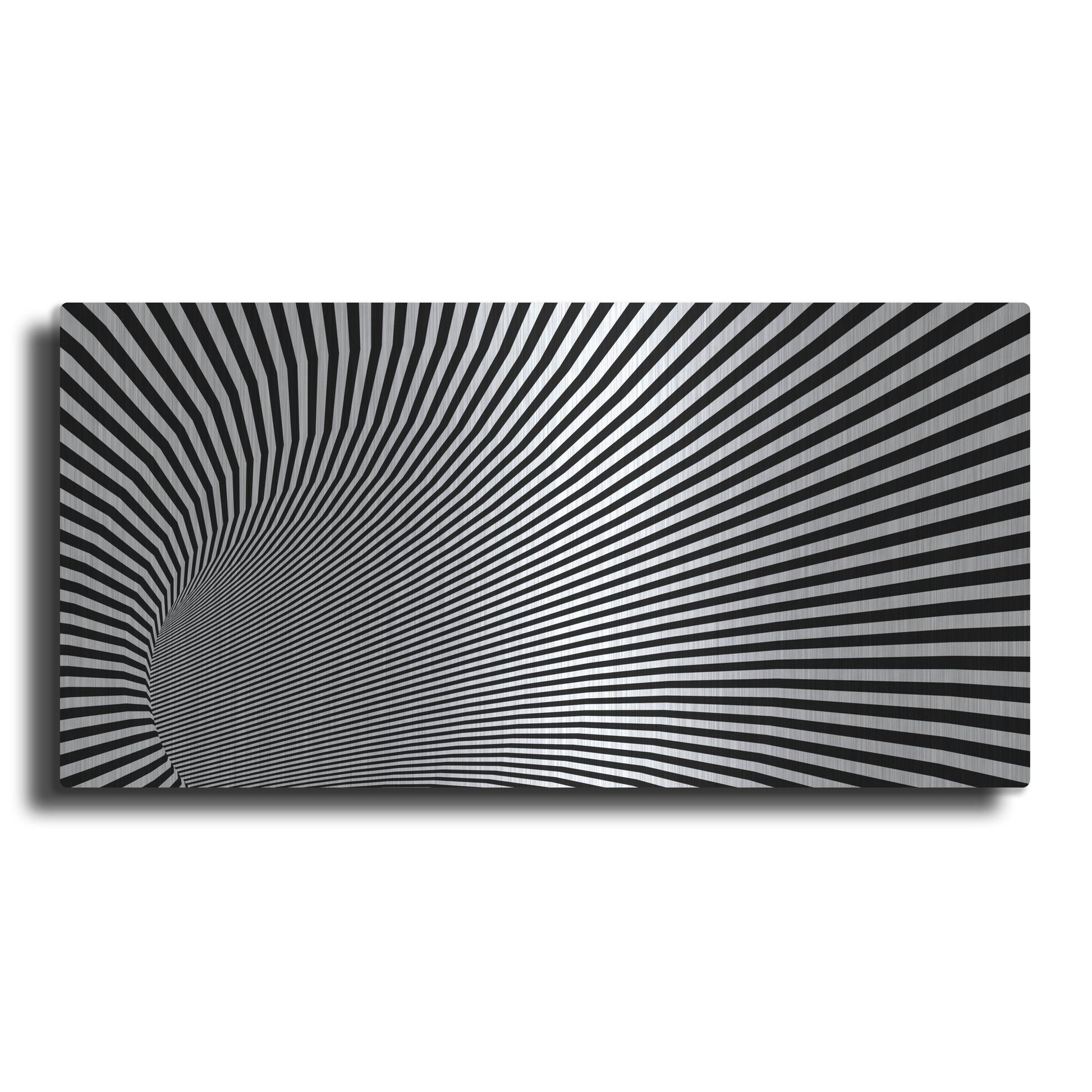 Luxe Metal Art 'Psychedelic Twisted Circle' by Luxe Portfolio, Metal Wall Art