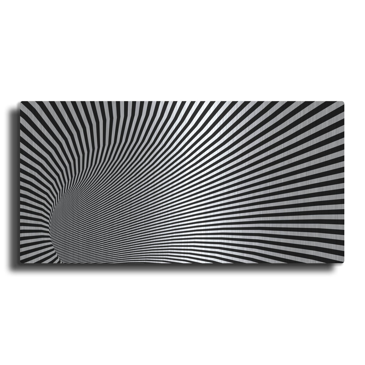Luxe Metal Art 'Psychedelic Twisted Circle' by Luxe Portfolio, Metal Wall Art