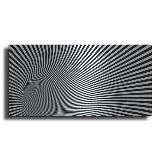 Luxe Metal Art 'Psychedelic Twisted Circle' by Luxe Portfolio, Metal Wall Art