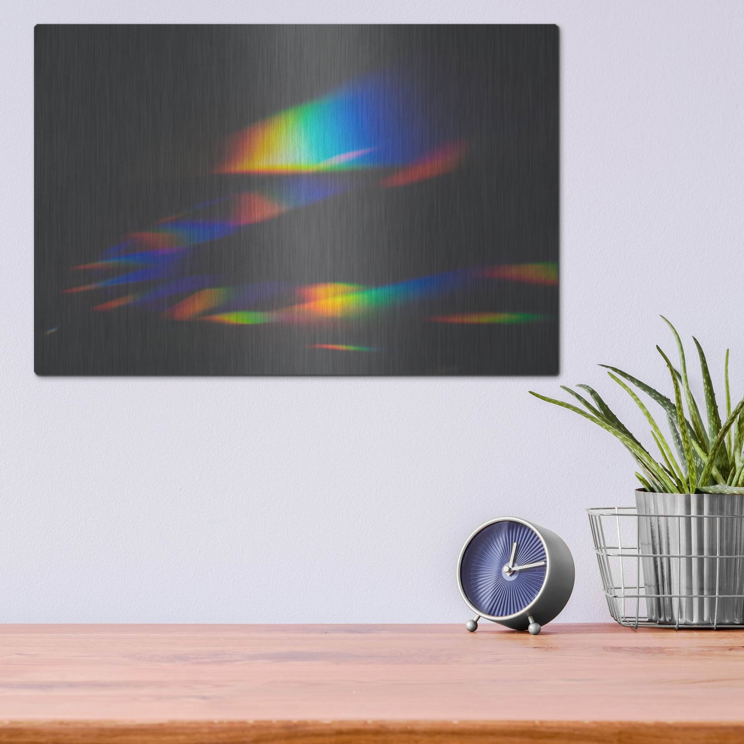 Luxe Metal Art 'Prism Rainbow 1' by Luxe Portfolio, Metal Wall Art,16x12