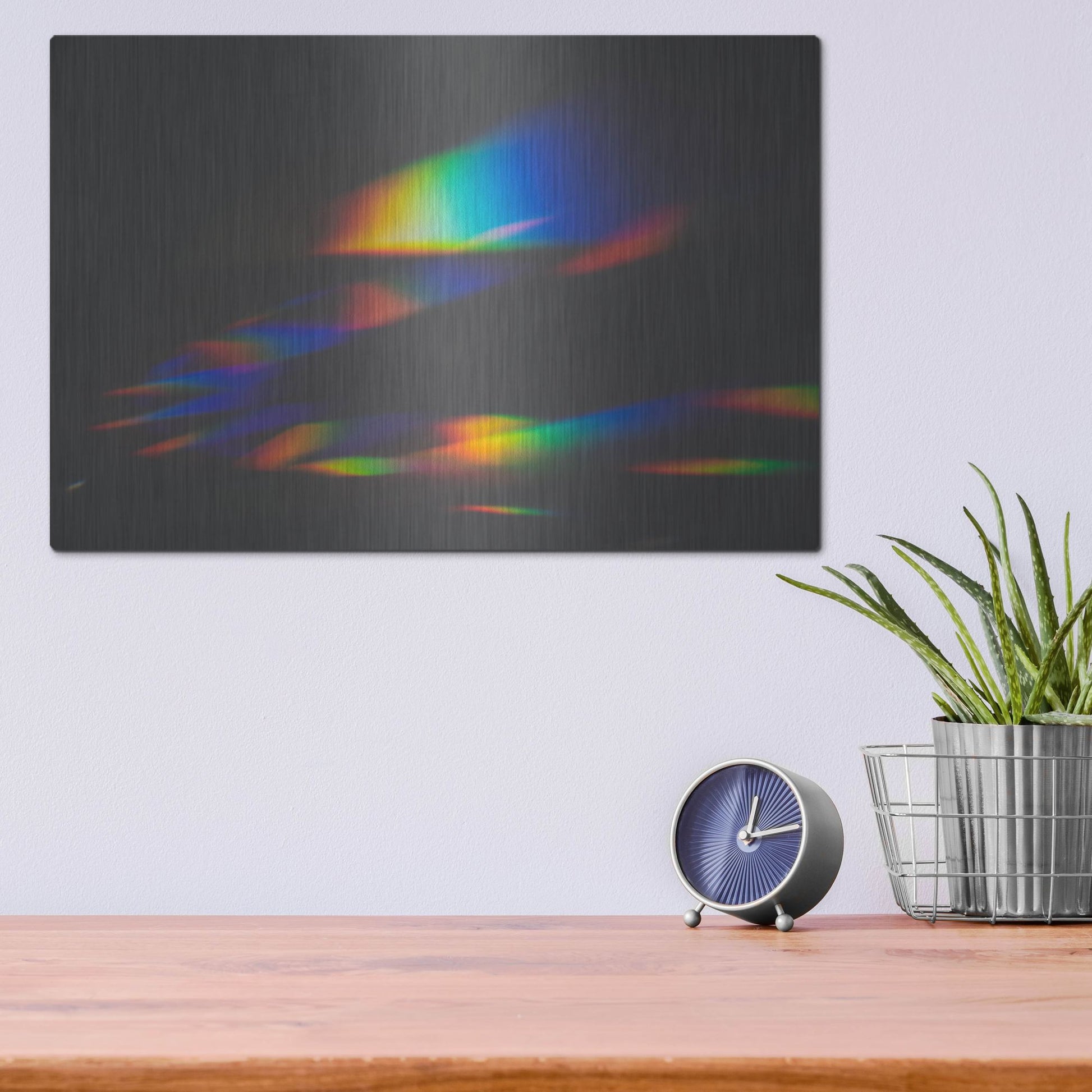 Luxe Metal Art 'Prism Rainbow 1' by Luxe Portfolio, Metal Wall Art,16x12
