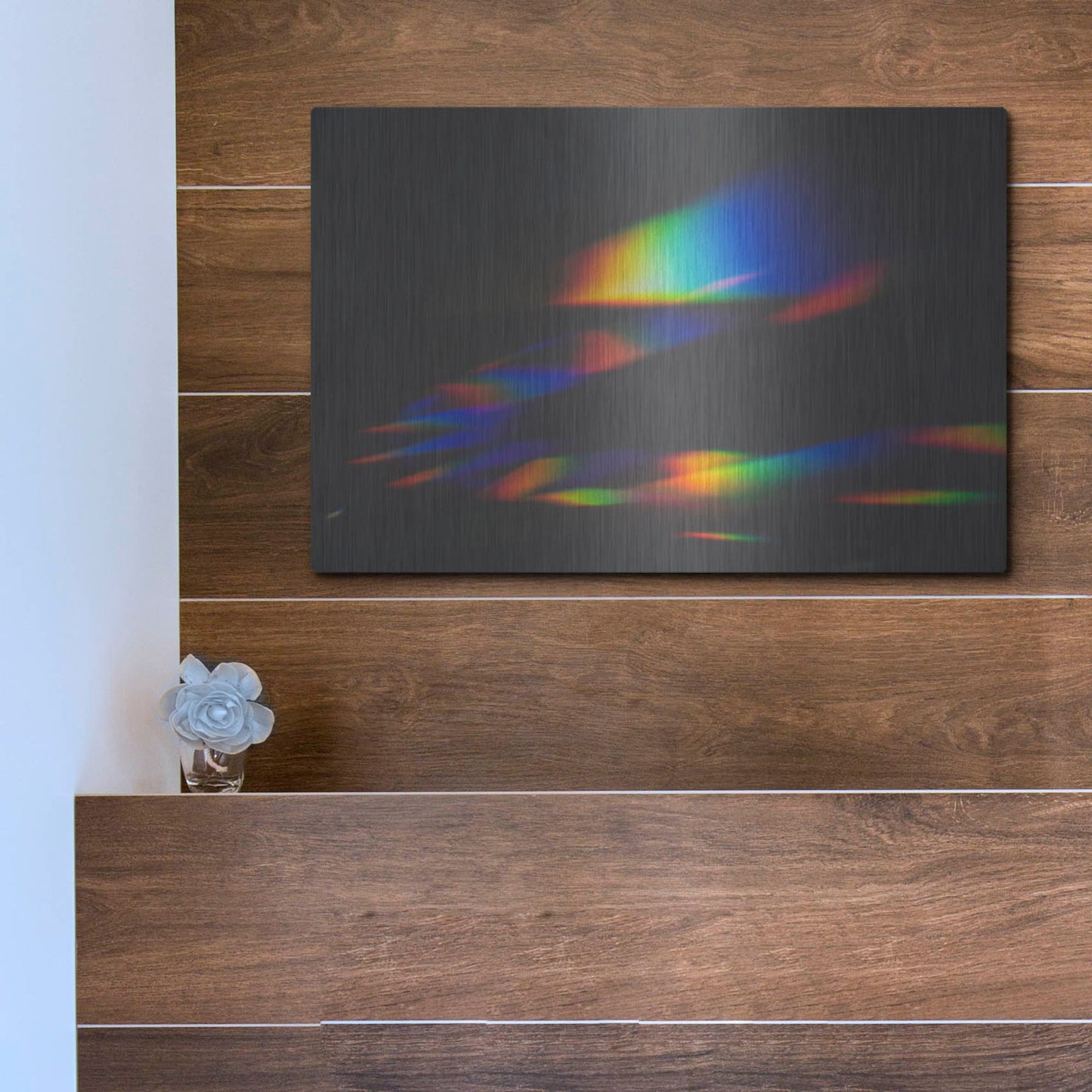 Luxe Metal Art 'Prism Rainbow 1' by Luxe Portfolio, Metal Wall Art,16x12
