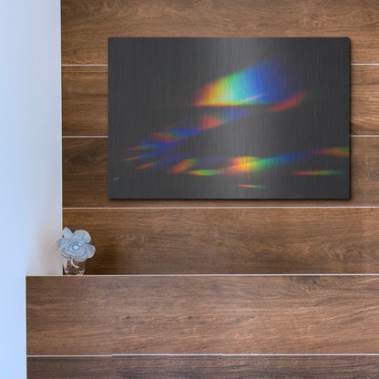 Luxe Metal Art 'Prism Rainbow 1' by Luxe Portfolio, Metal Wall Art,16x12