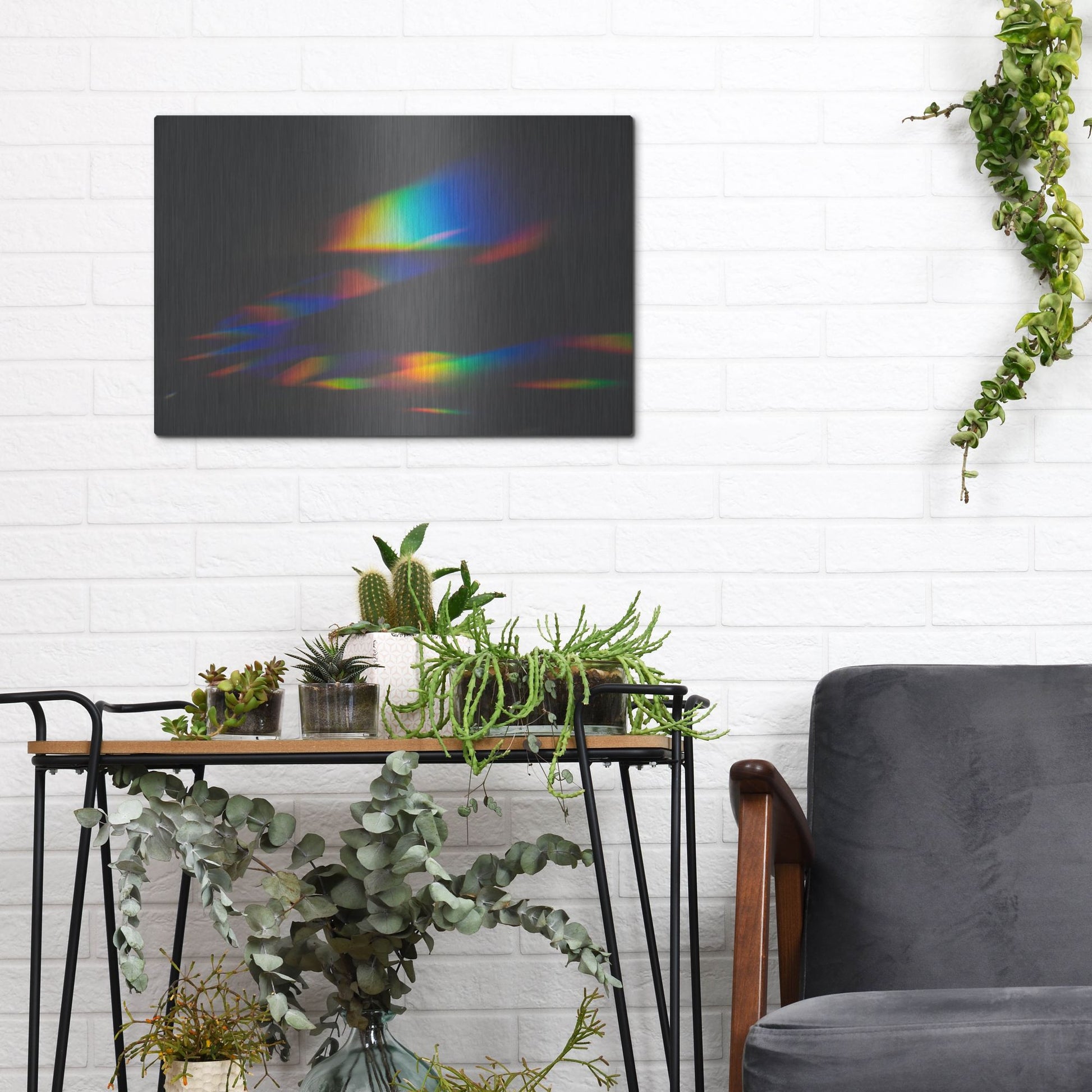Luxe Metal Art 'Prism Rainbow 1' by Luxe Portfolio, Metal Wall Art,16x12