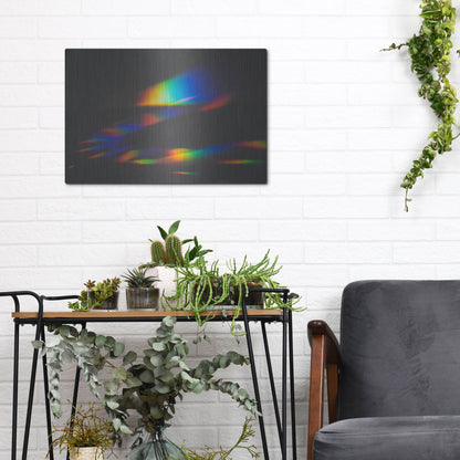 Luxe Metal Art 'Prism Rainbow 1' by Luxe Portfolio, Metal Wall Art,16x12