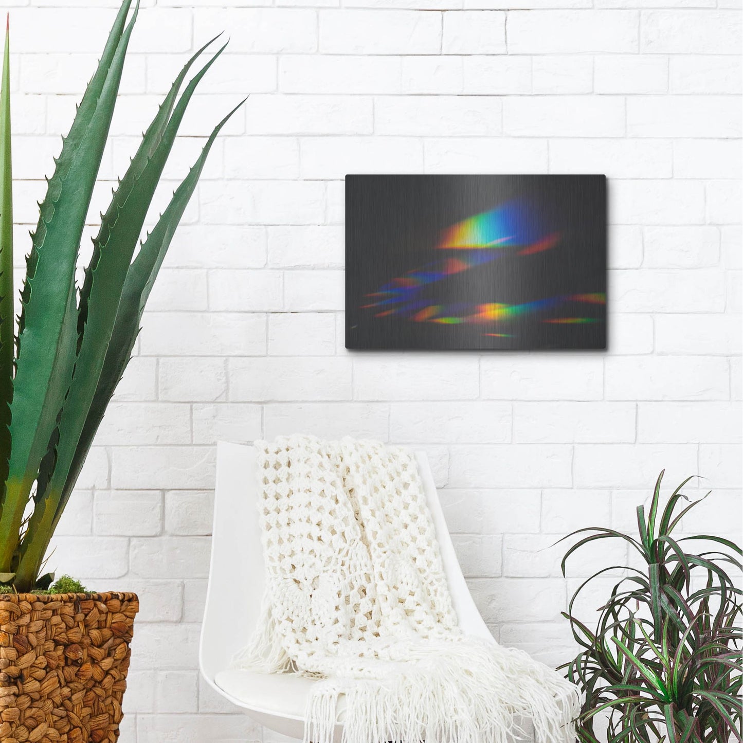 Luxe Metal Art 'Prism Rainbow 1' by Luxe Portfolio, Metal Wall Art,16x12