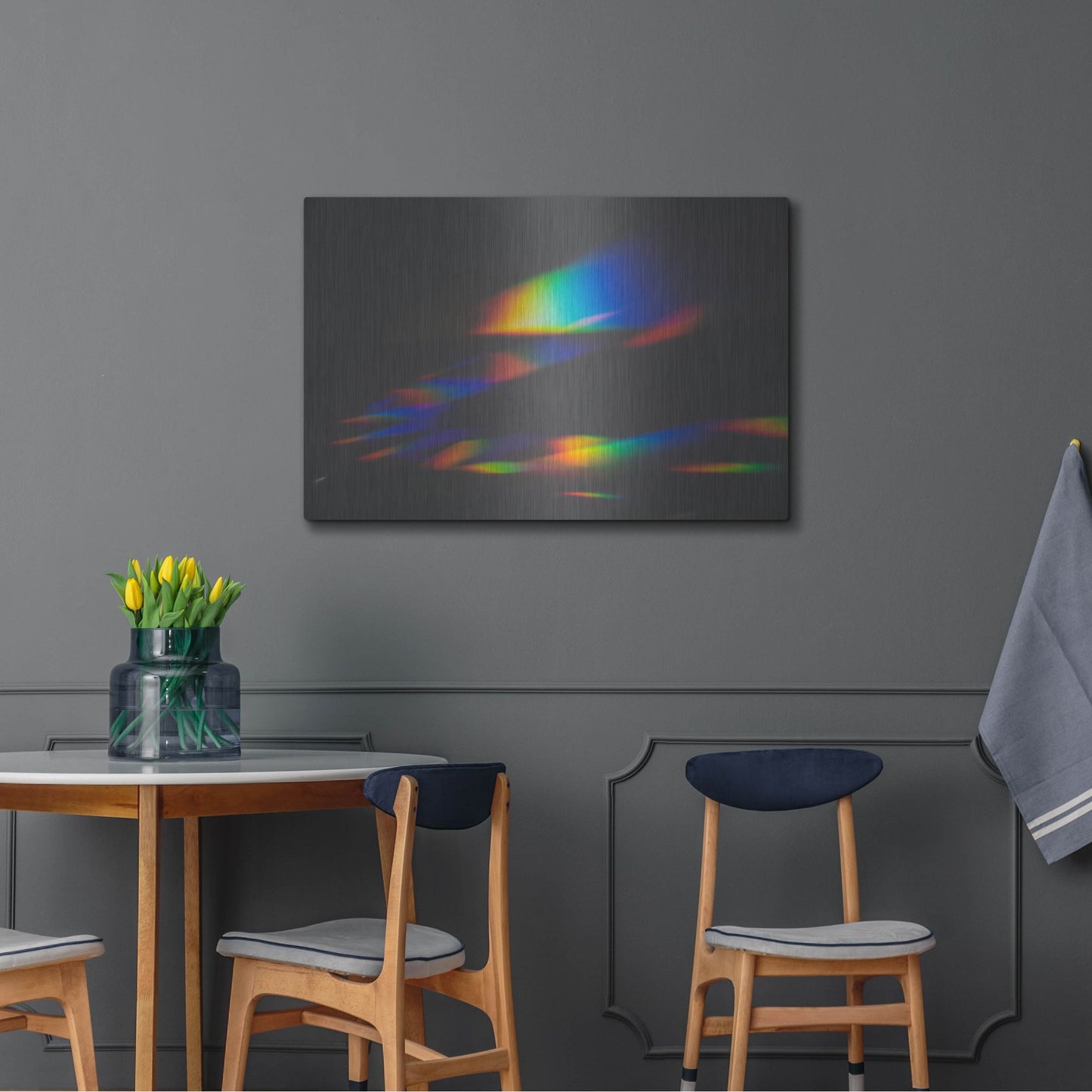 Luxe Metal Art 'Prism Rainbow 1' by Luxe Portfolio, Metal Wall Art,36x24
