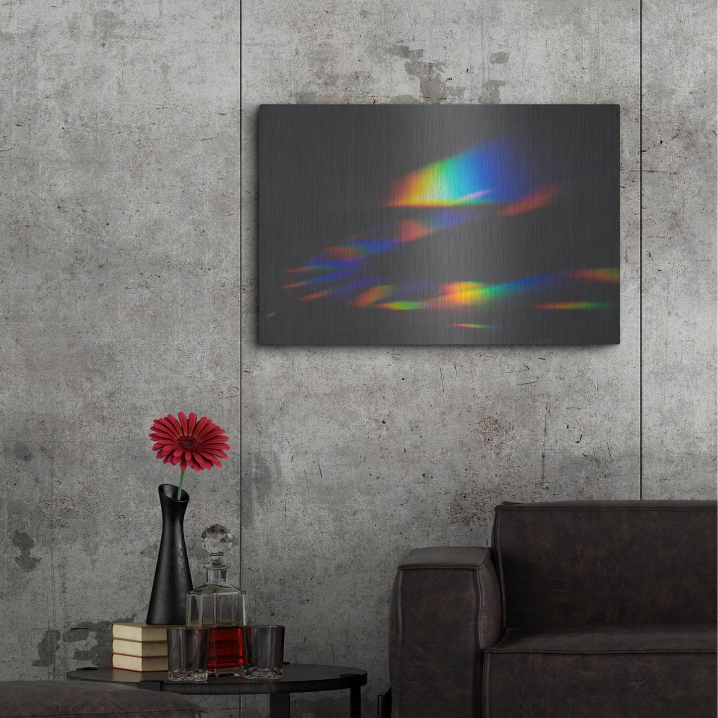 Luxe Metal Art 'Prism Rainbow 1' by Luxe Portfolio, Metal Wall Art,36x24
