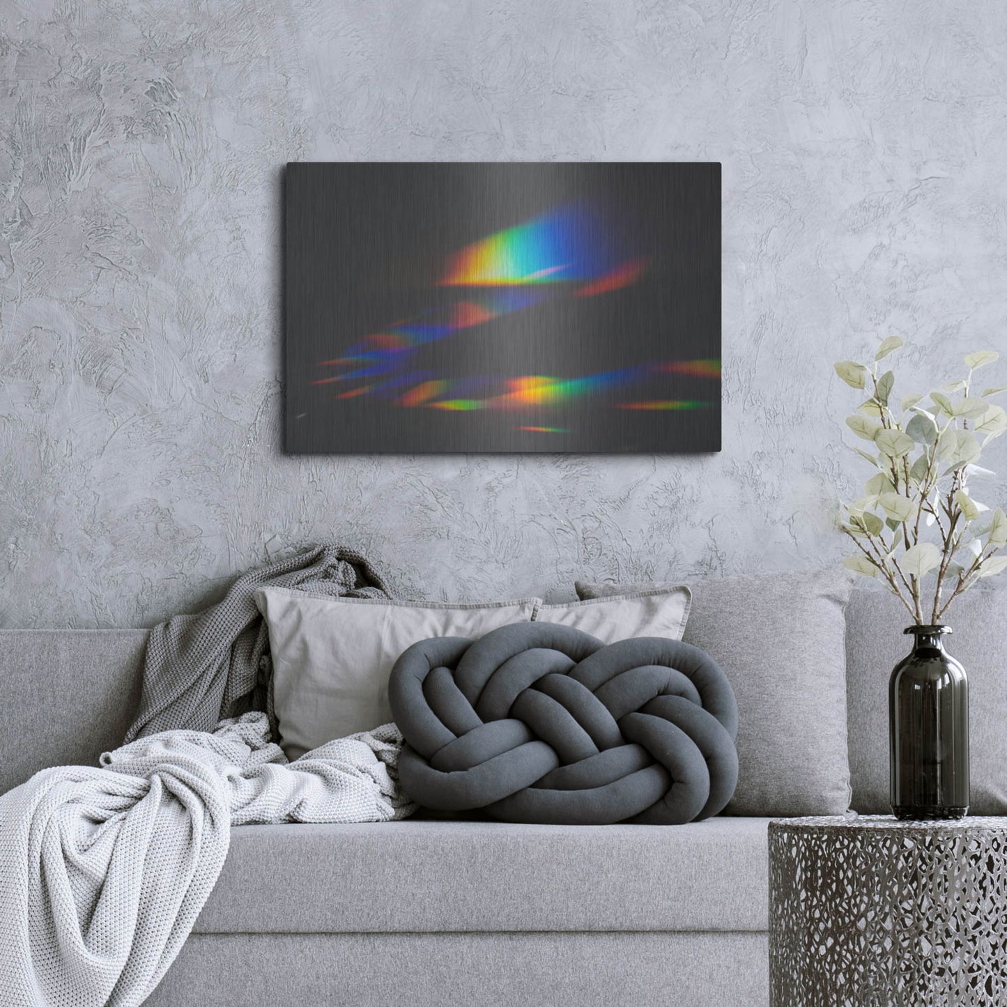Luxe Metal Art 'Prism Rainbow 1' by Luxe Portfolio, Metal Wall Art,36x24