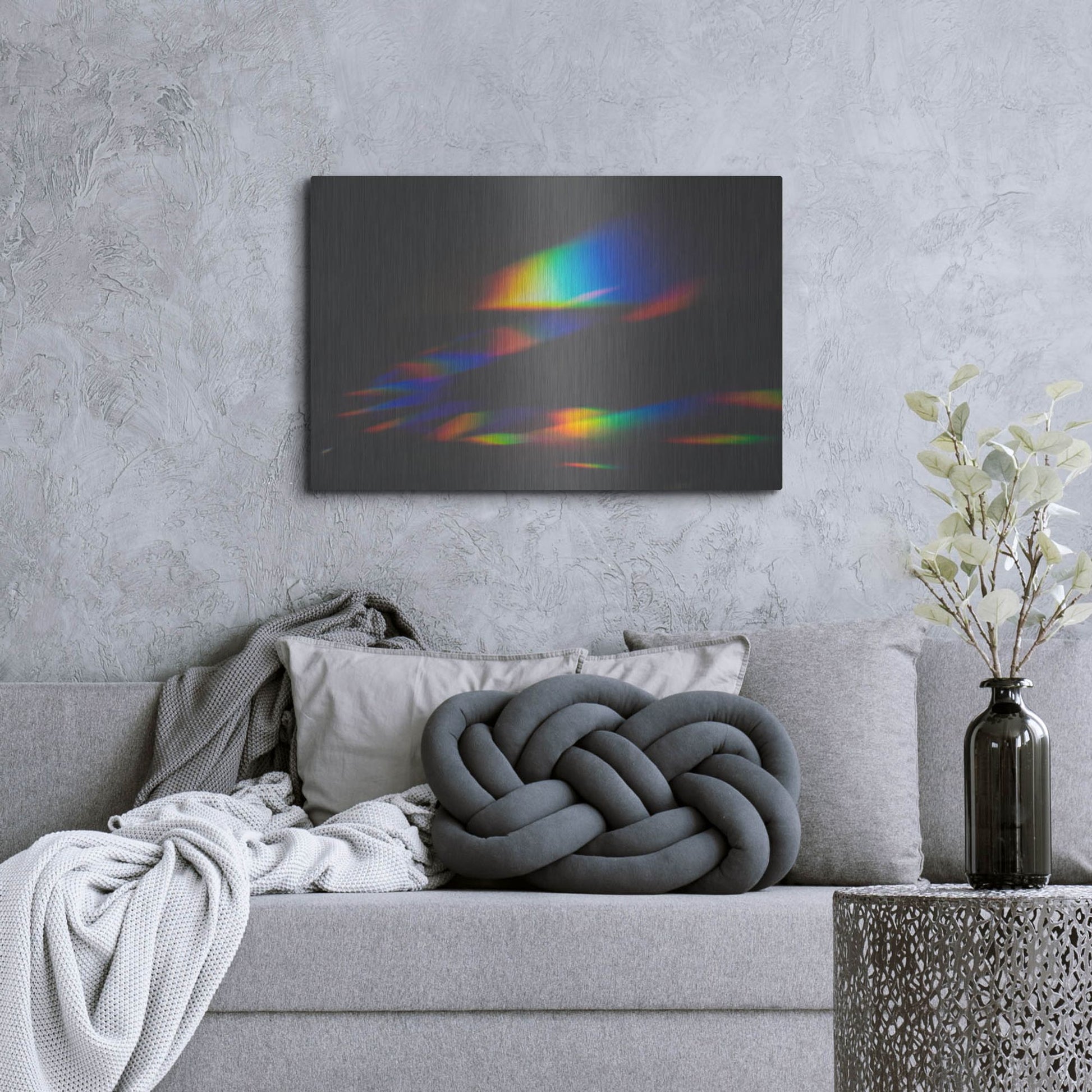 Luxe Metal Art 'Prism Rainbow 1' by Luxe Portfolio, Metal Wall Art,36x24