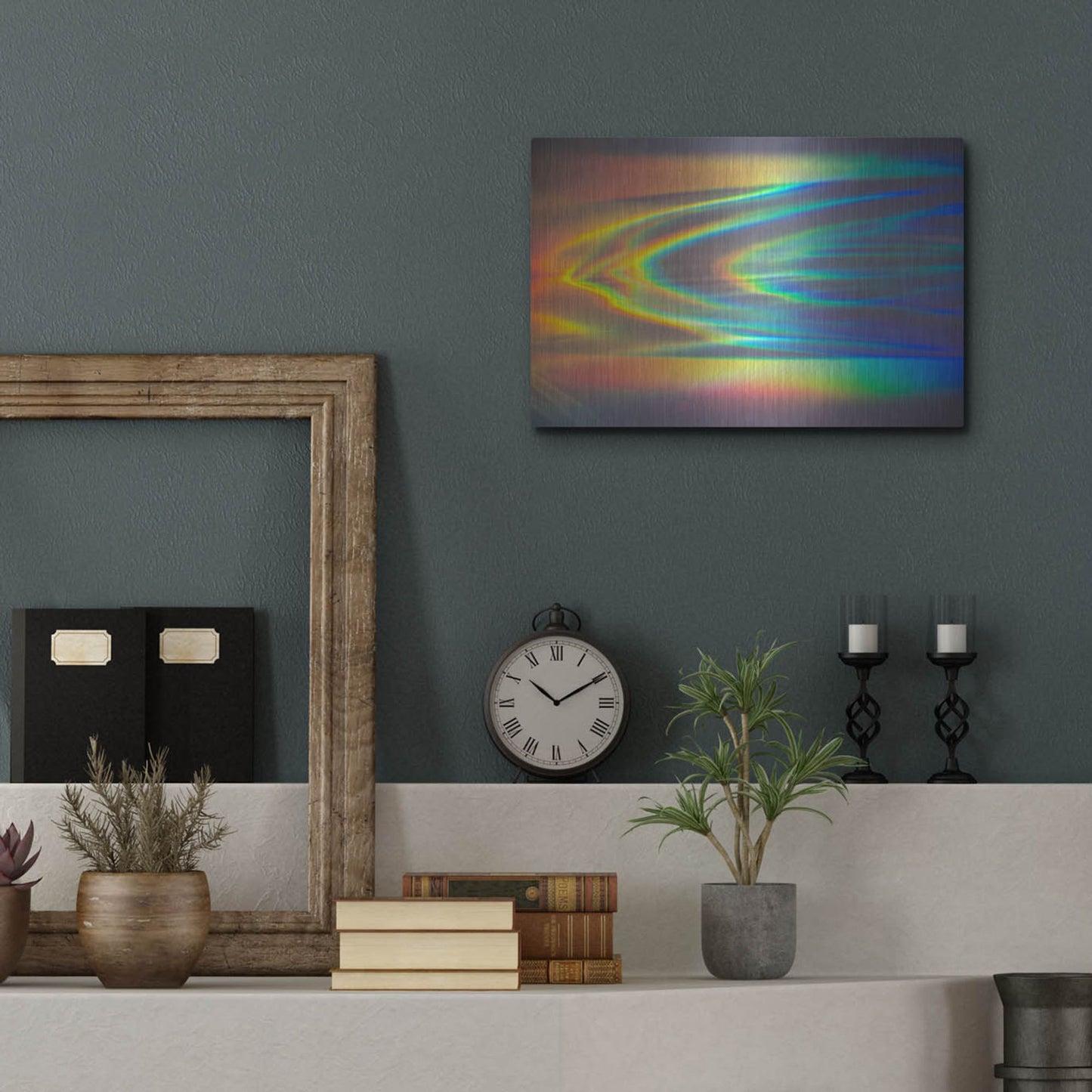 Luxe Metal Art 'Prism Ocean' by Luxe Portfolio, Metal Wall Art,16x12
