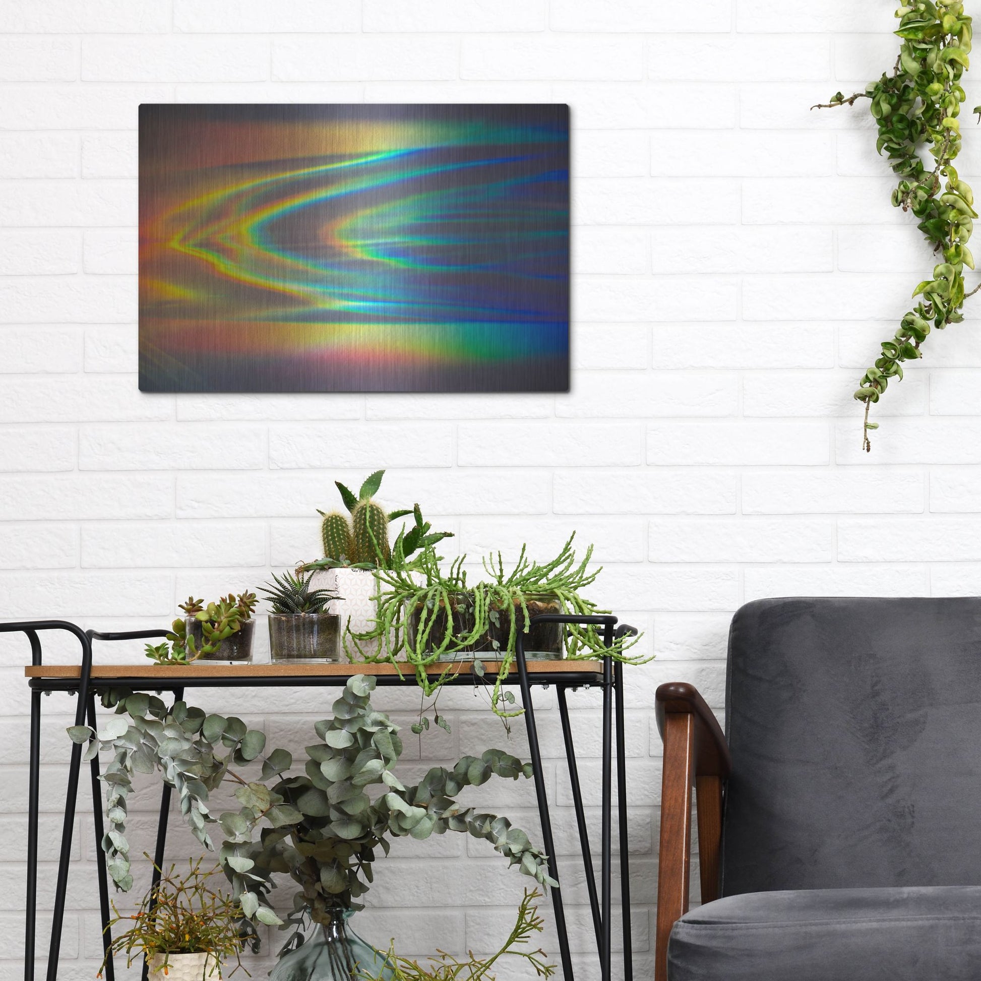 Luxe Metal Art 'Prism Ocean' by Luxe Portfolio, Metal Wall Art,16x12