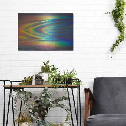 Luxe Metal Art 'Prism Ocean' by Luxe Portfolio, Metal Wall Art,16x12
