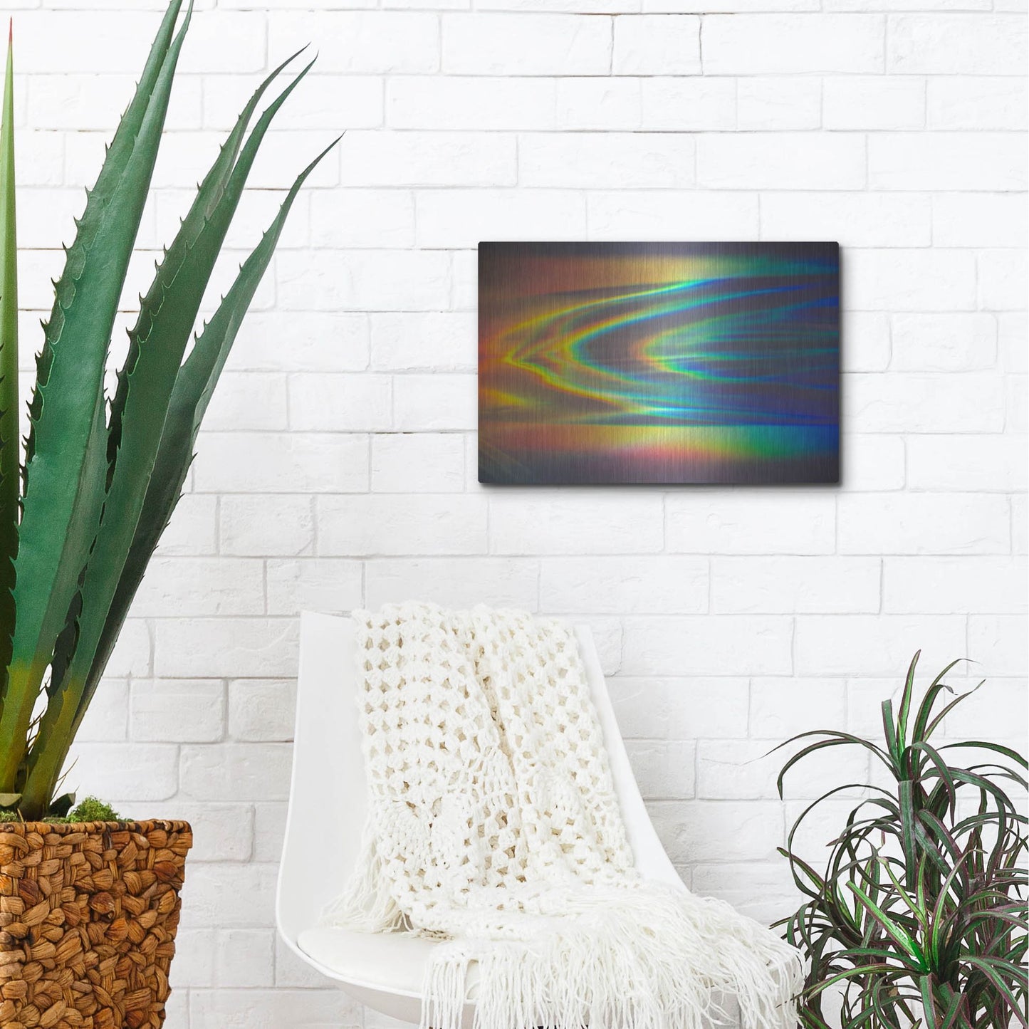 Luxe Metal Art 'Prism Ocean' by Luxe Portfolio, Metal Wall Art,16x12