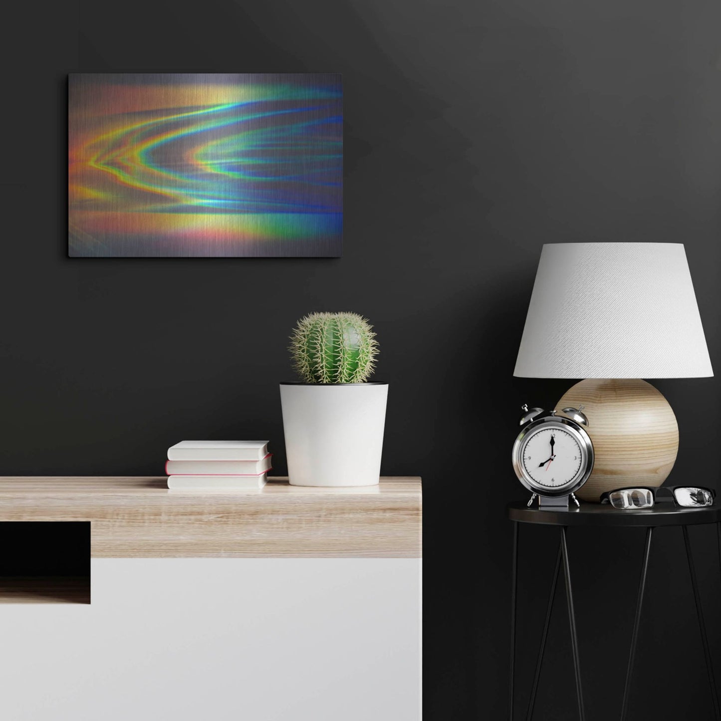 Luxe Metal Art 'Prism Ocean' by Luxe Portfolio, Metal Wall Art,24x16