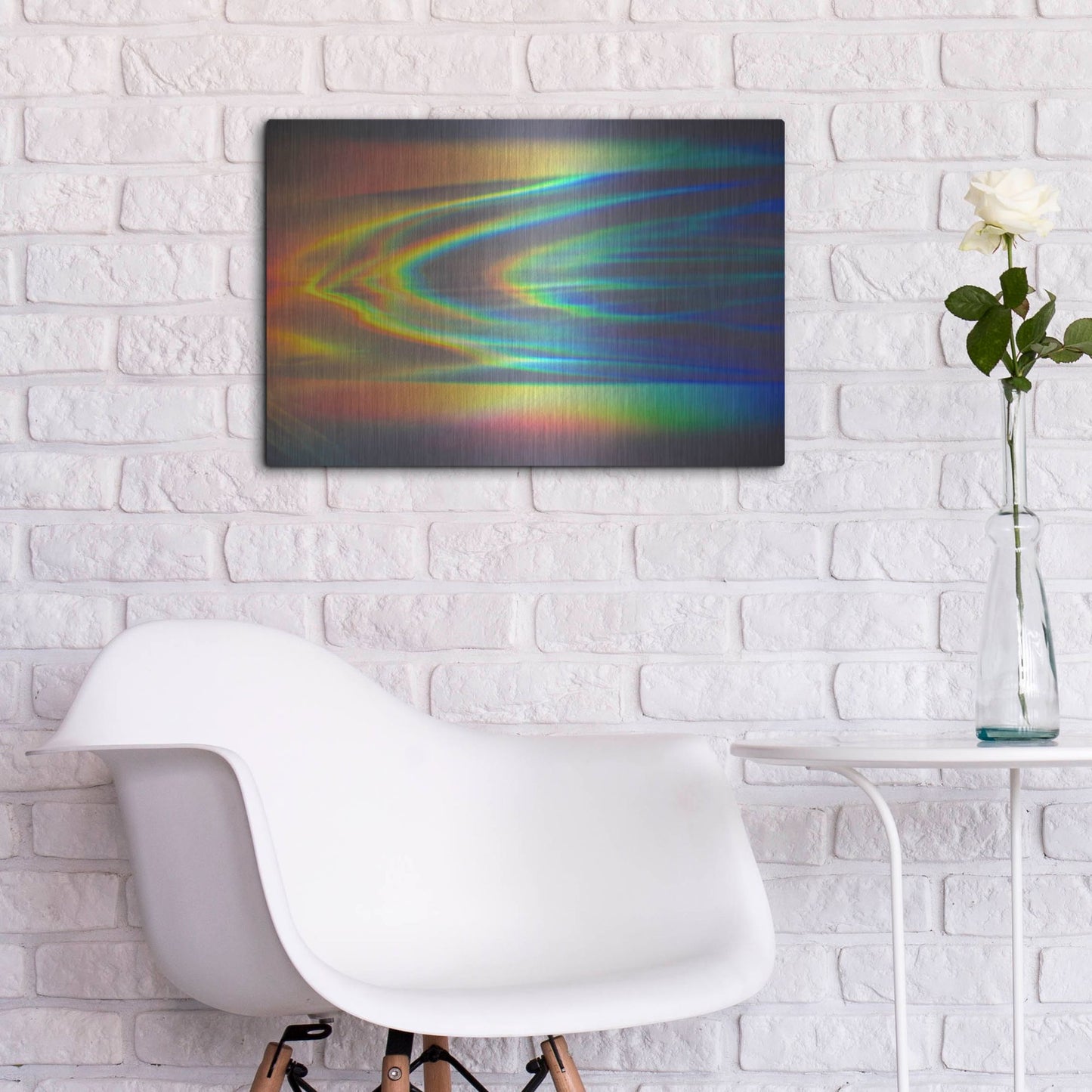 Luxe Metal Art 'Prism Ocean' by Luxe Portfolio, Metal Wall Art,24x16