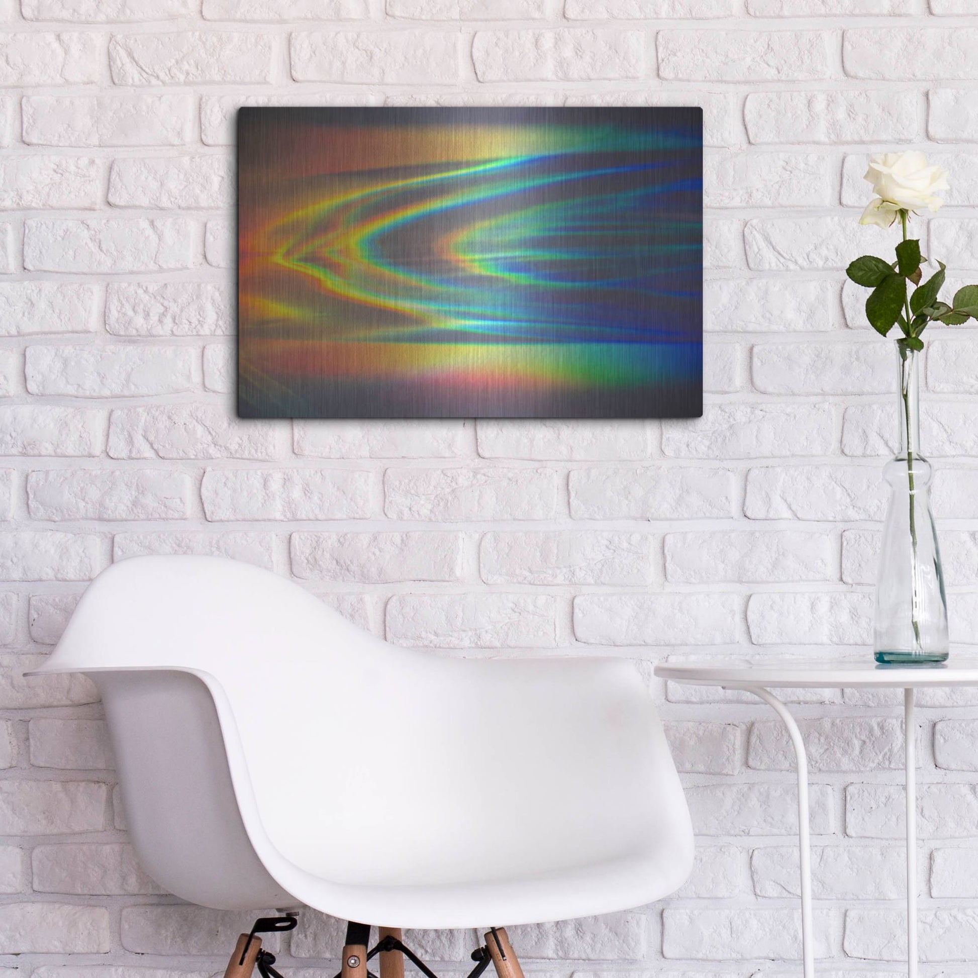 Luxe Metal Art 'Prism Ocean' by Luxe Portfolio, Metal Wall Art,24x16