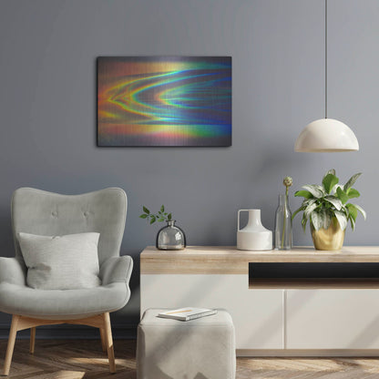 Luxe Metal Art 'Prism Ocean' by Luxe Portfolio, Metal Wall Art,24x16