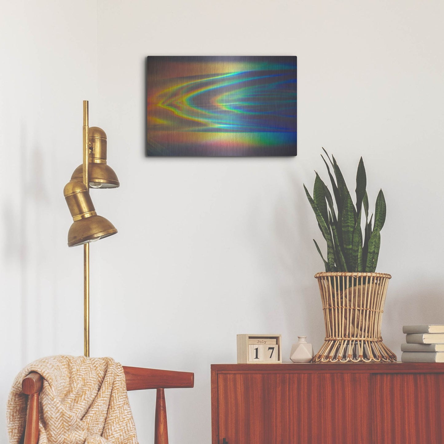 Luxe Metal Art 'Prism Ocean' by Luxe Portfolio, Metal Wall Art,24x16