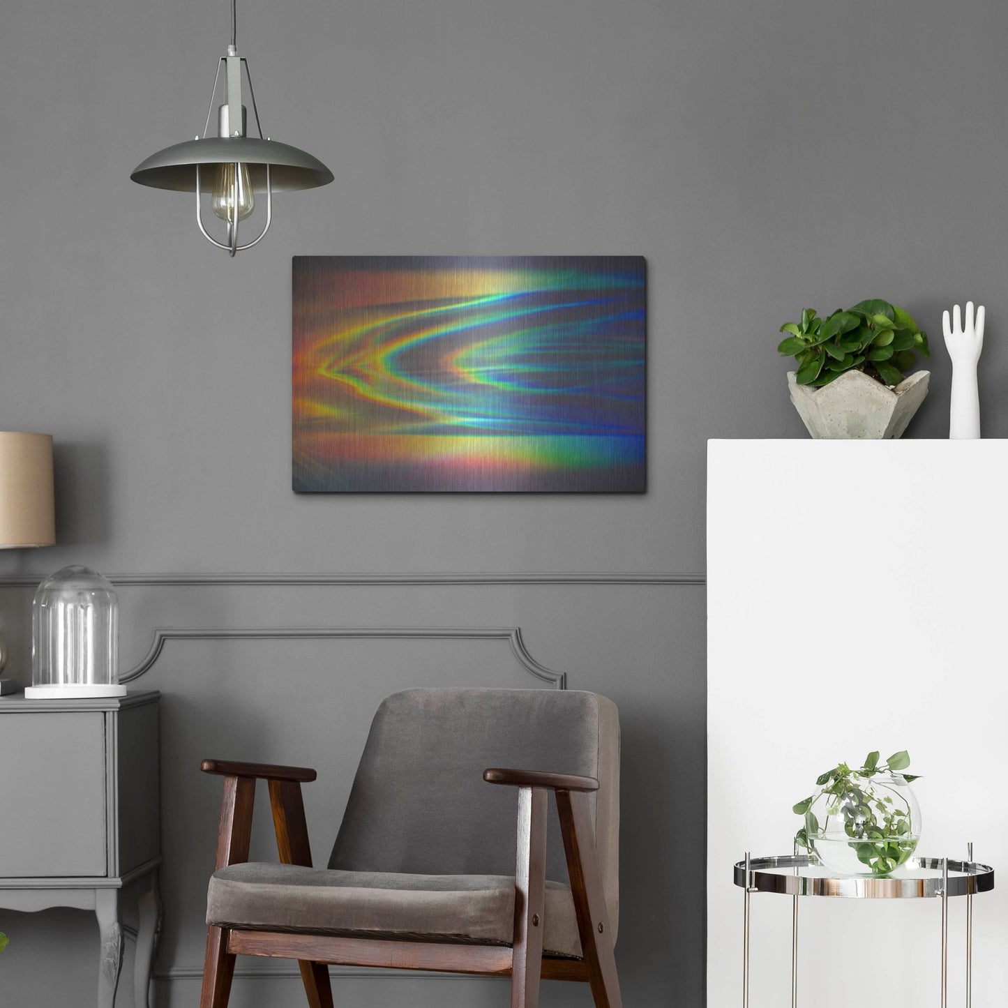 Luxe Metal Art 'Prism Ocean' by Luxe Portfolio, Metal Wall Art,24x16