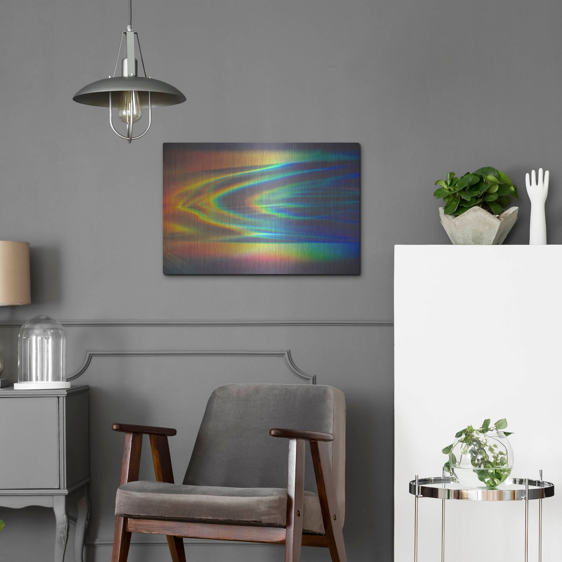 Luxe Metal Art 'Prism Ocean' by Luxe Portfolio, Metal Wall Art,24x16