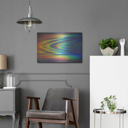 Luxe Metal Art 'Prism Ocean' by Luxe Portfolio, Metal Wall Art,24x16
