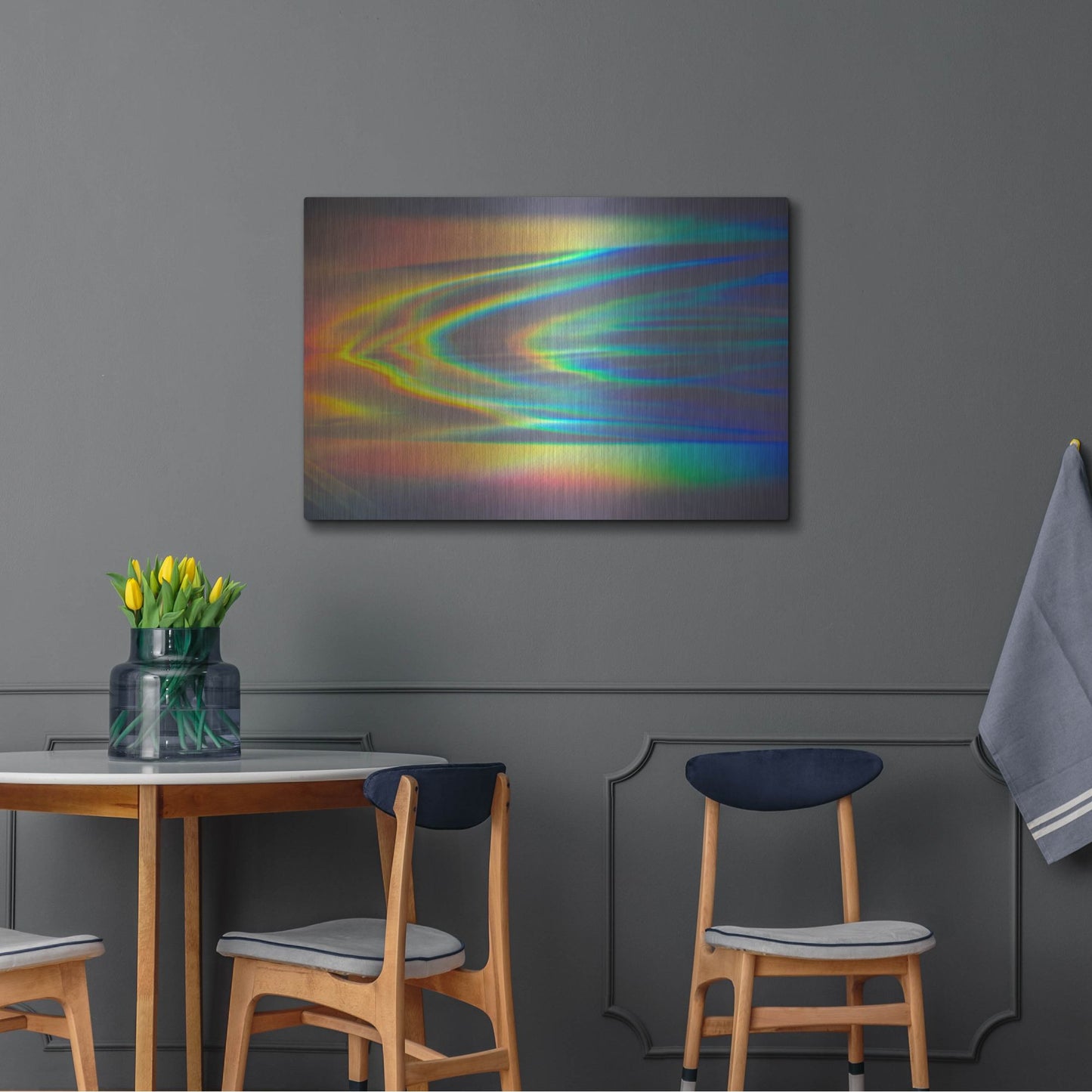 Luxe Metal Art 'Prism Ocean' by Luxe Portfolio, Metal Wall Art,36x24