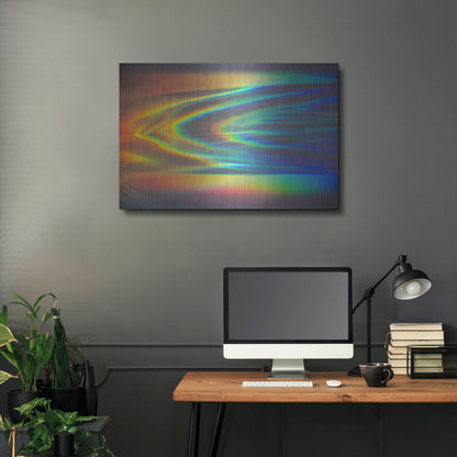 Luxe Metal Art 'Prism Ocean' by Luxe Portfolio, Metal Wall Art,36x24