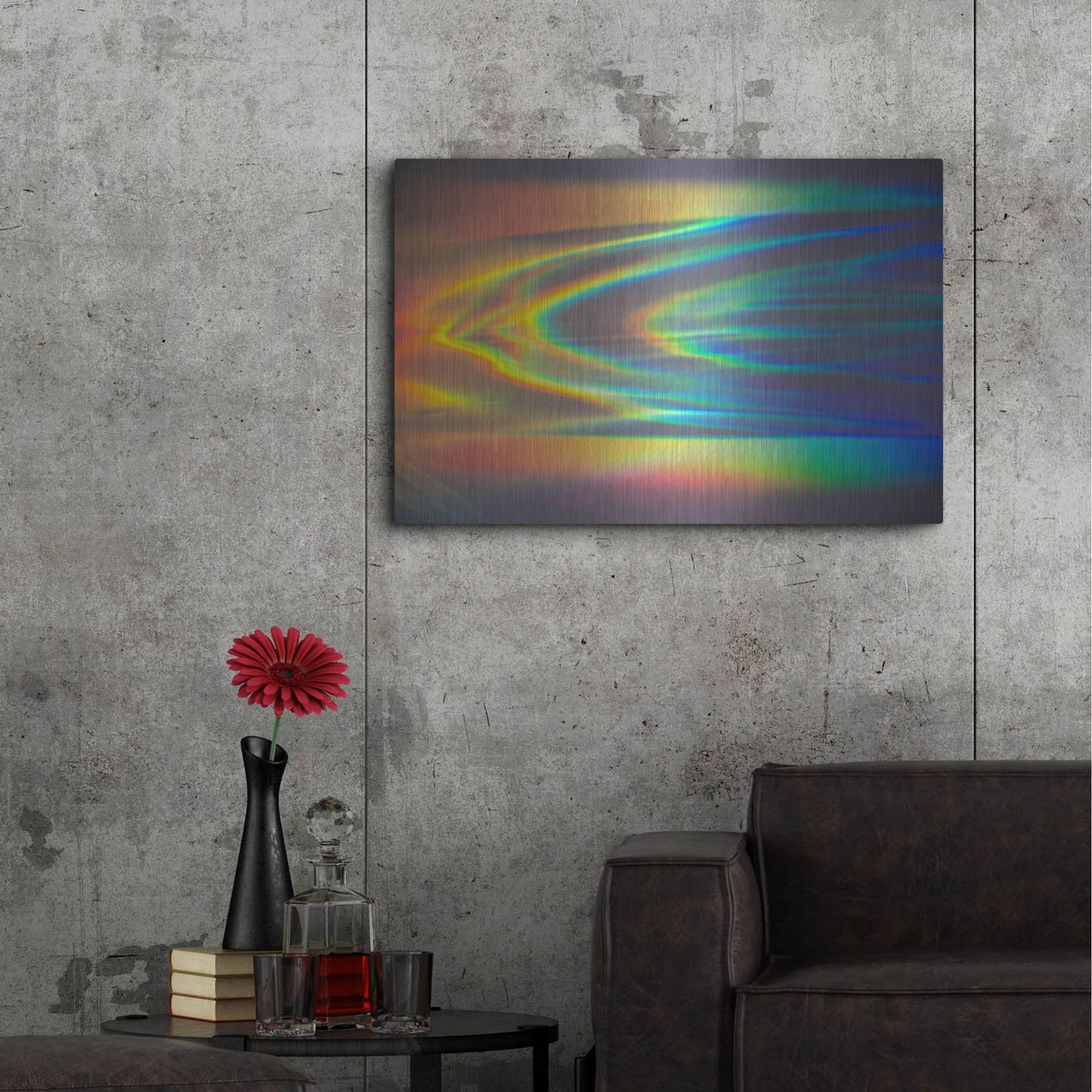 Luxe Metal Art 'Prism Ocean' by Luxe Portfolio, Metal Wall Art,36x24