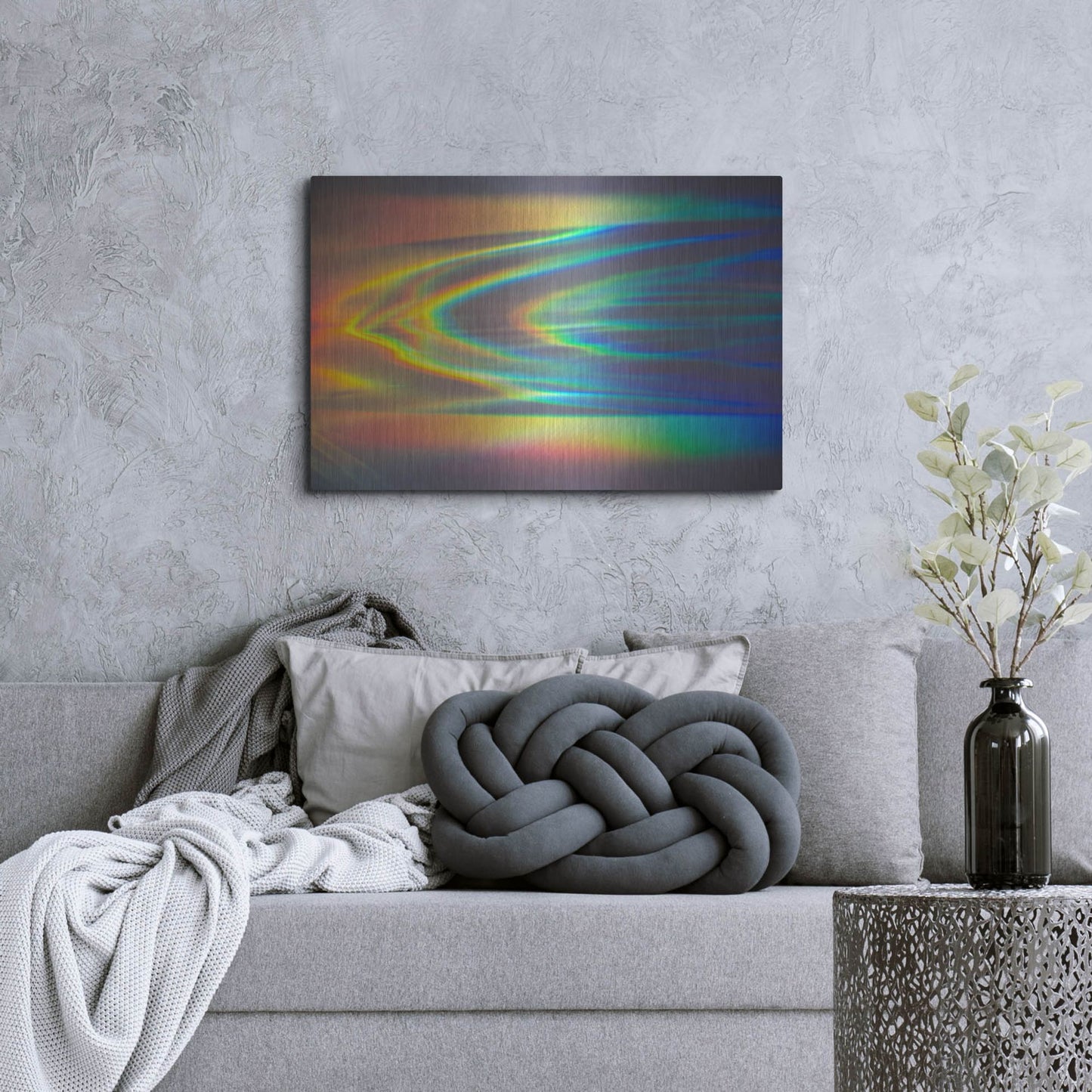 Luxe Metal Art 'Prism Ocean' by Luxe Portfolio, Metal Wall Art,36x24