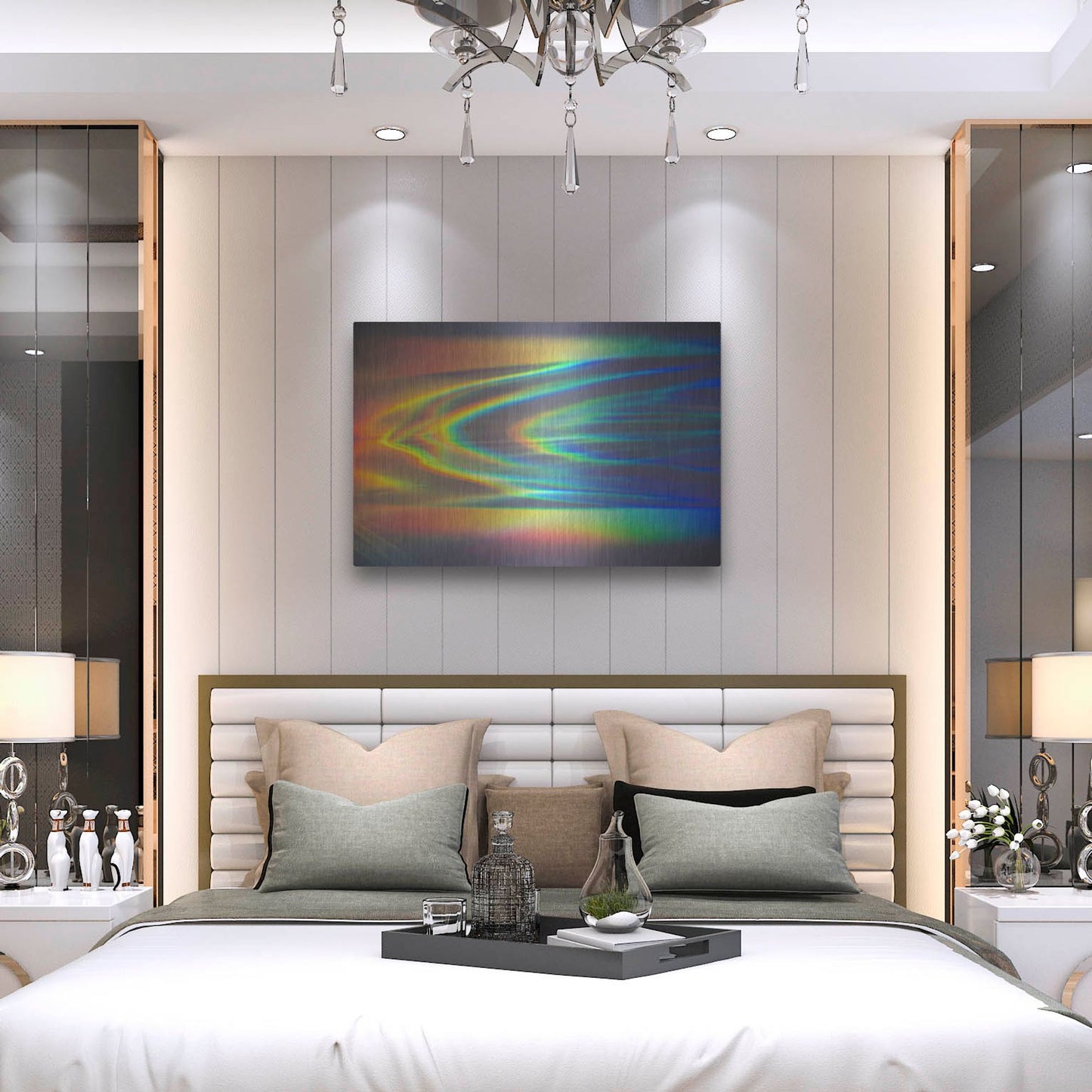 Luxe Metal Art 'Prism Ocean' by Luxe Portfolio, Metal Wall Art,36x24