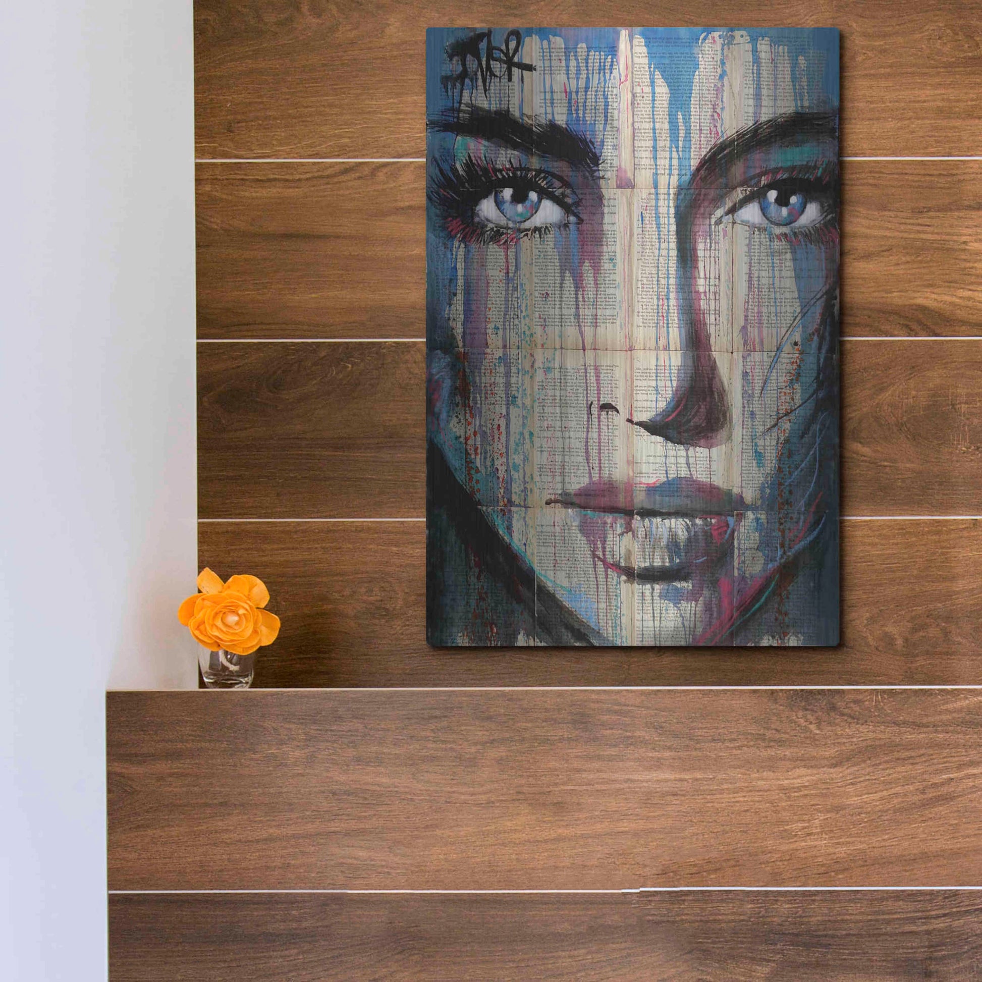 Luxe Metal Art 'Helix' by Loui Jover, Metal Wall Art,12x16