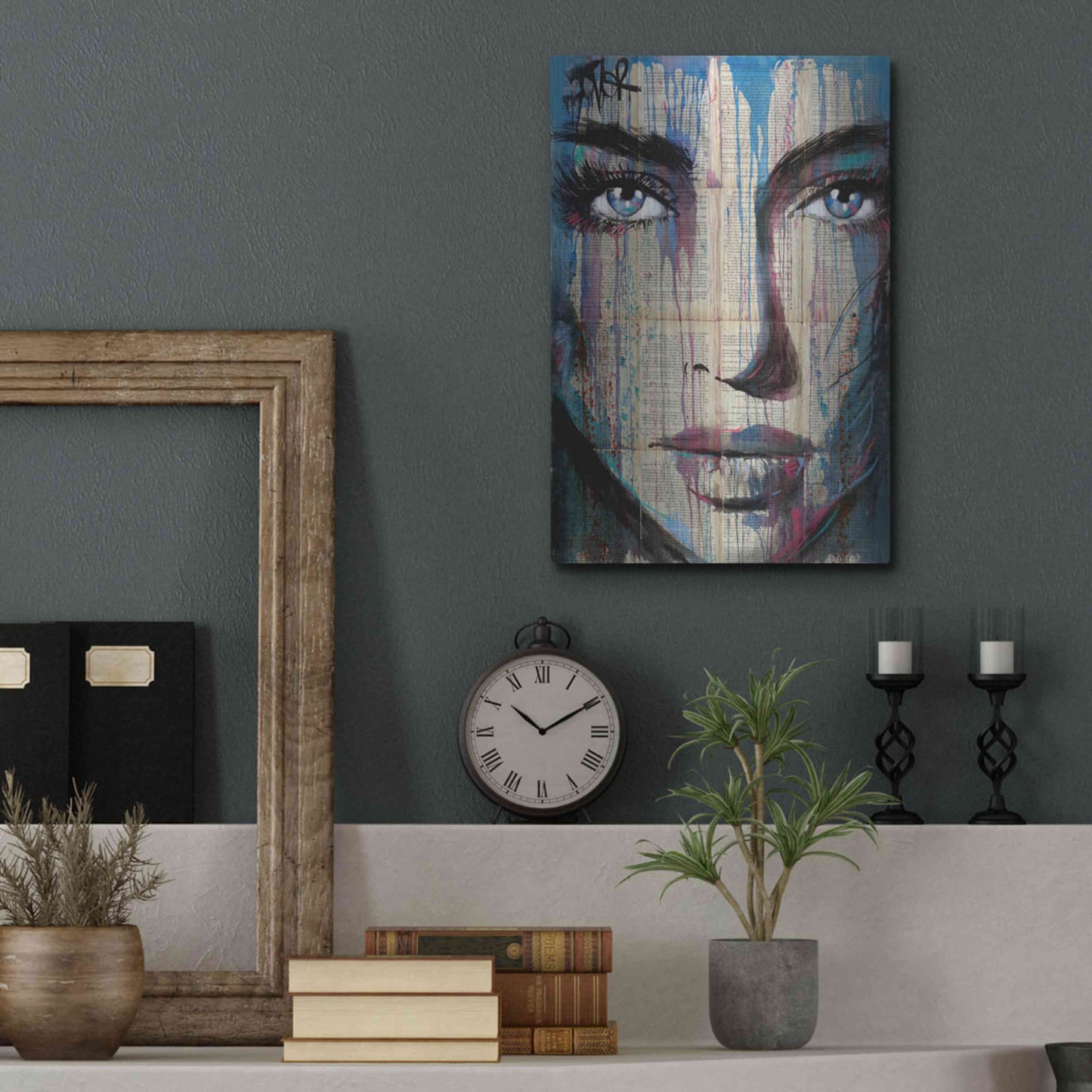 Luxe Metal Art 'Helix' by Loui Jover, Metal Wall Art,12x16