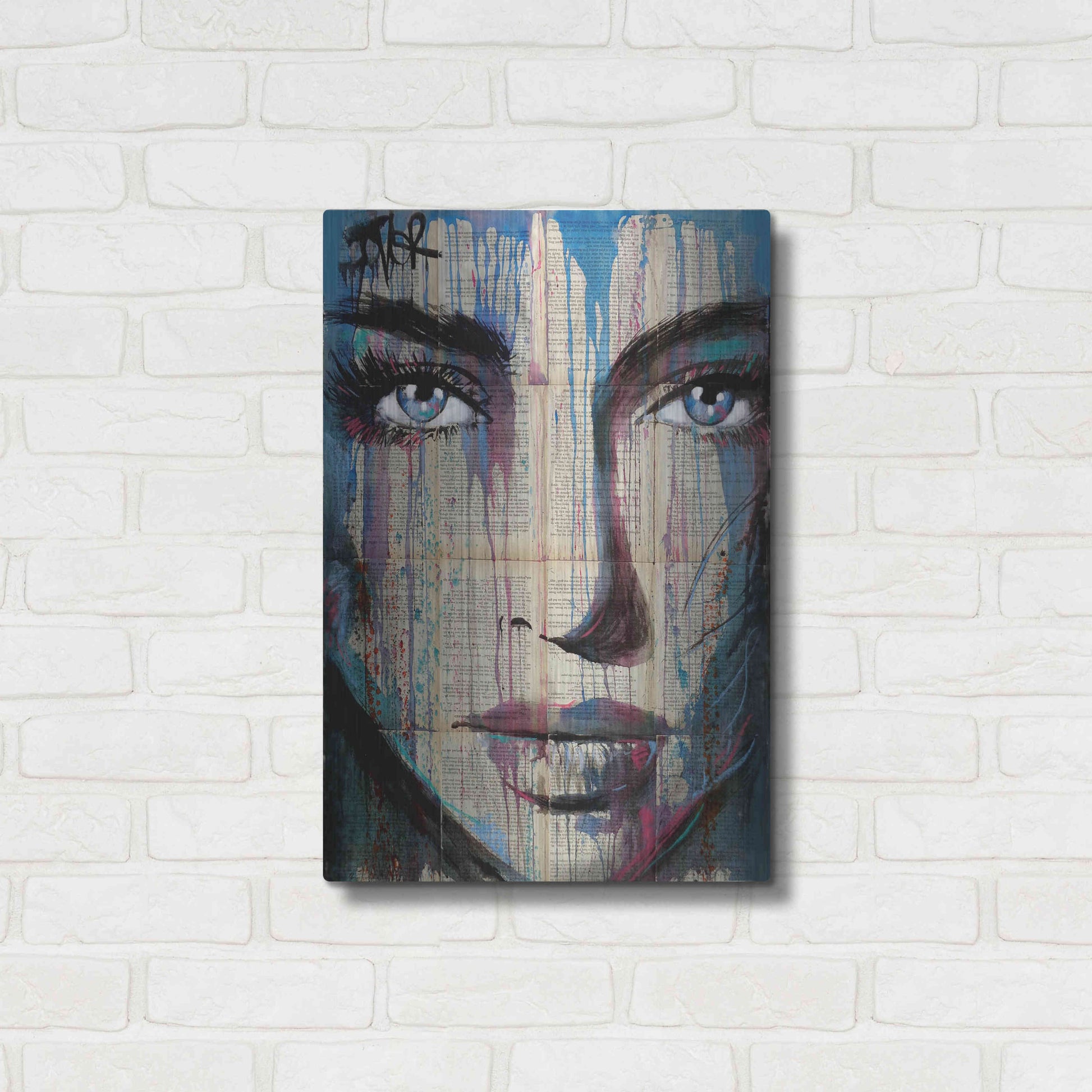 Luxe Metal Art 'Helix' by Loui Jover, Metal Wall Art,16x24