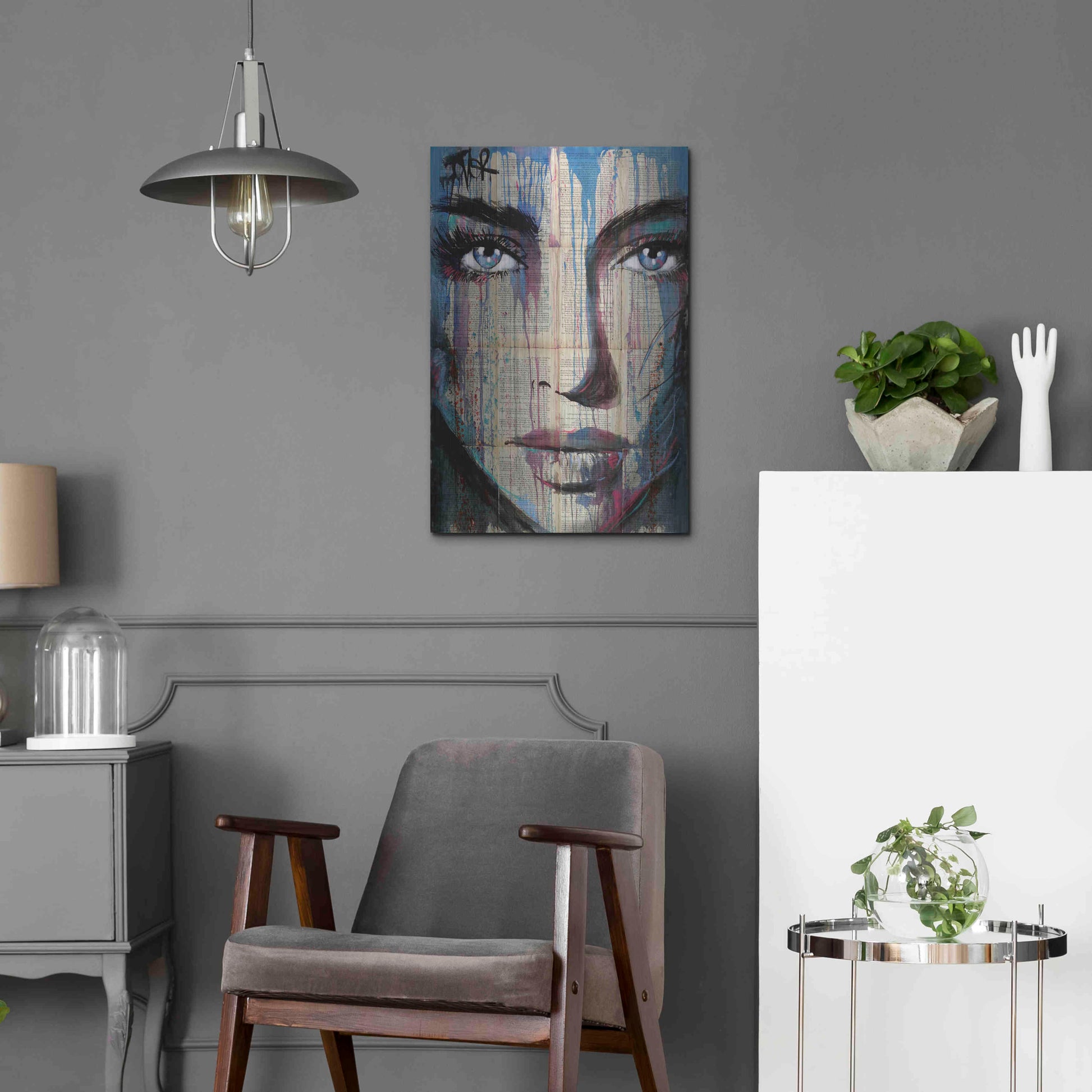 Luxe Metal Art 'Helix' by Loui Jover, Metal Wall Art,16x24