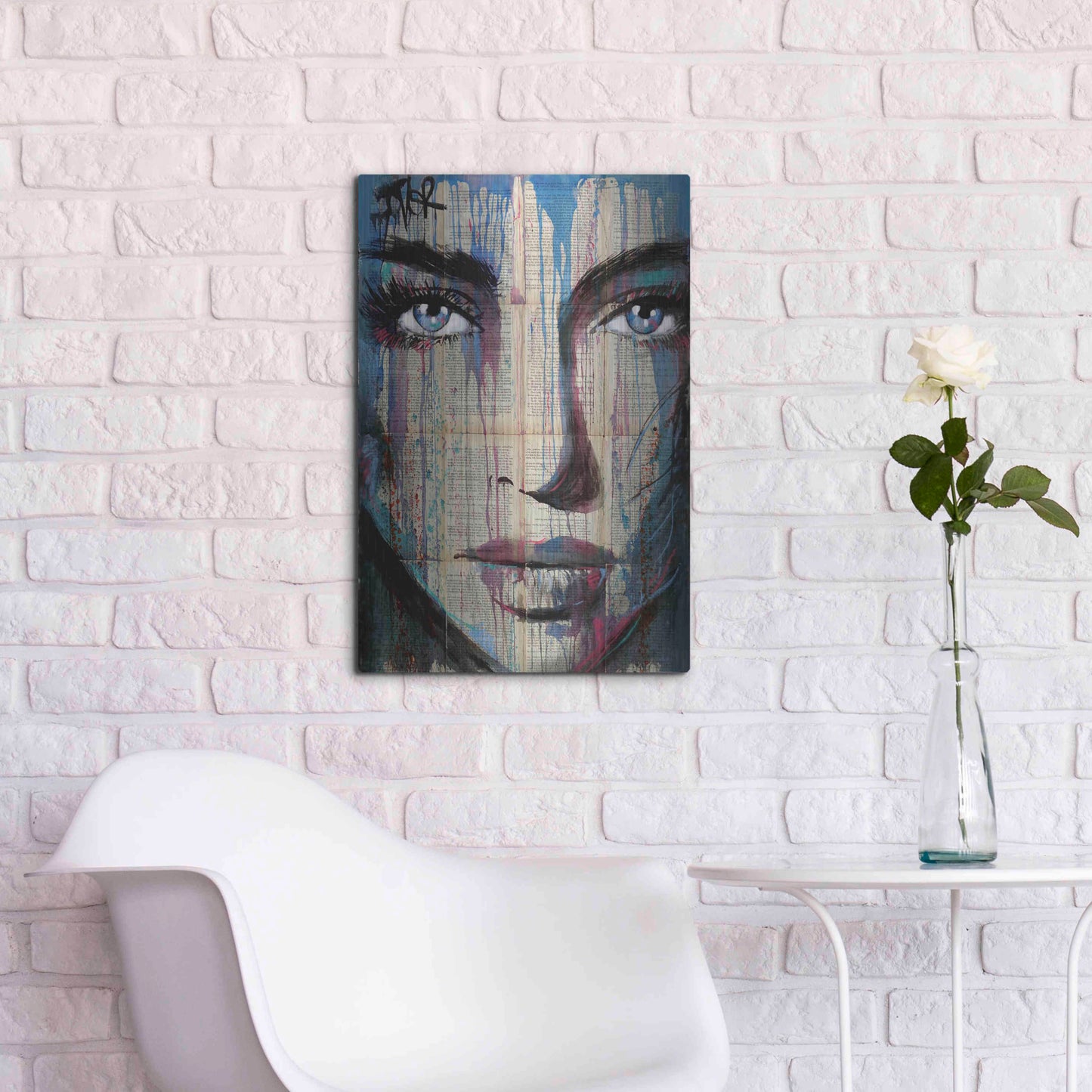 Luxe Metal Art 'Helix' by Loui Jover, Metal Wall Art,16x24