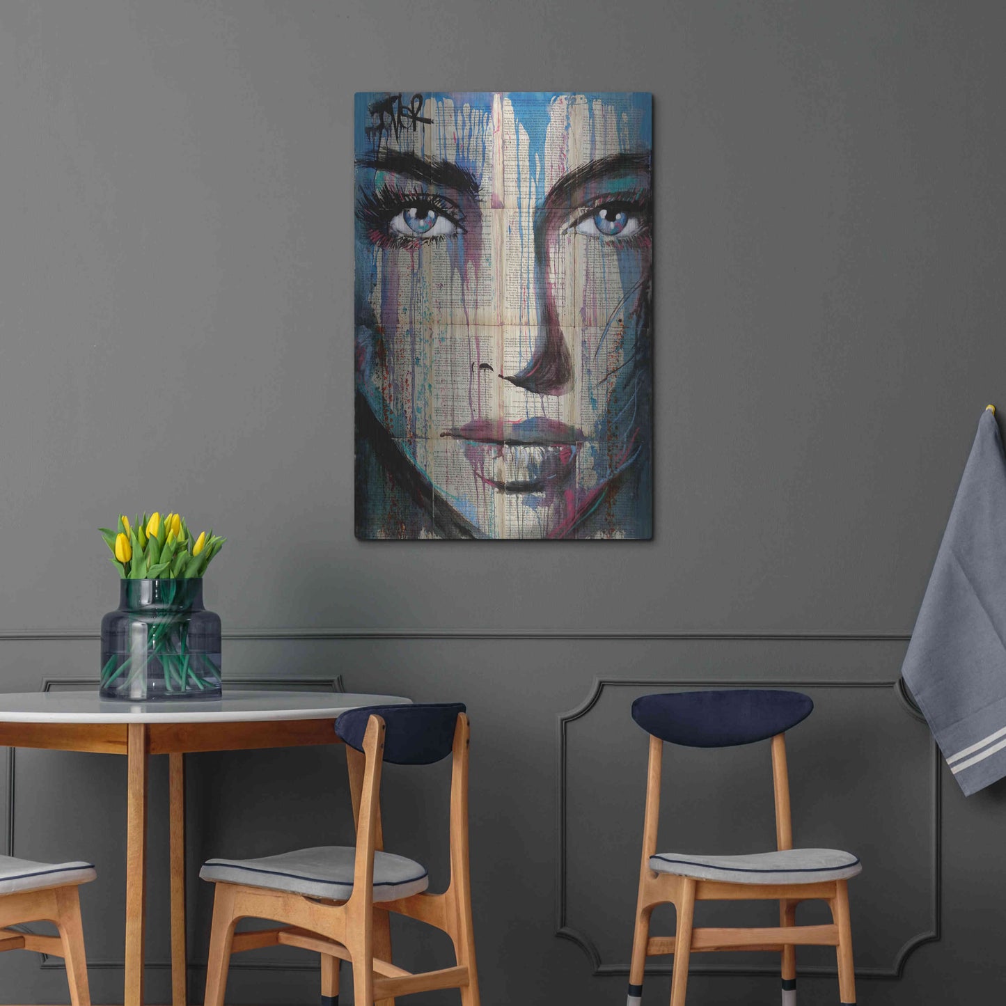 Luxe Metal Art 'Helix' by Loui Jover, Metal Wall Art,24x36