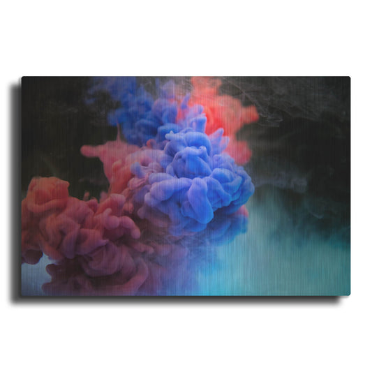 Luxe Metal Art 'Pink Smokey Haze' by Luxe Portfolio, Metal Wall Art