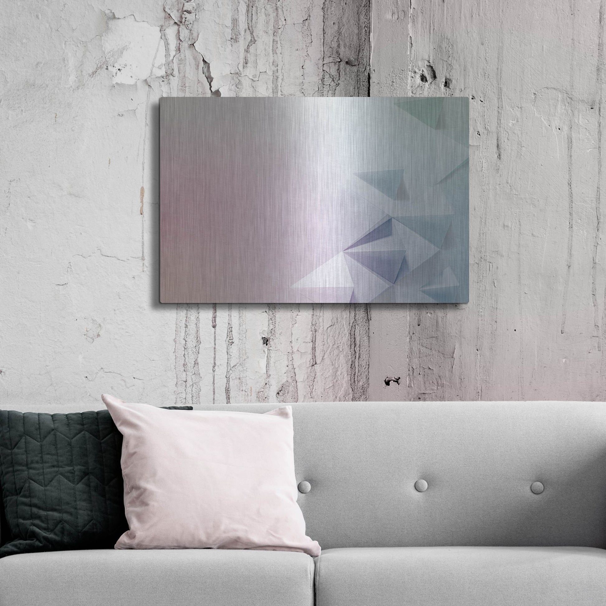 Luxe Metal Art 'Pastel Oregome' by Luxe Portfolio, Metal Wall Art,36x24