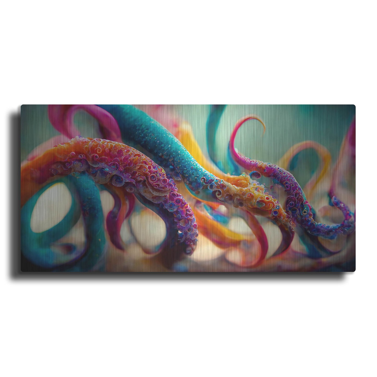 Luxe Metal Art 'Painterly Tentacles' by Luxe Portfolio, Metal Wall Art