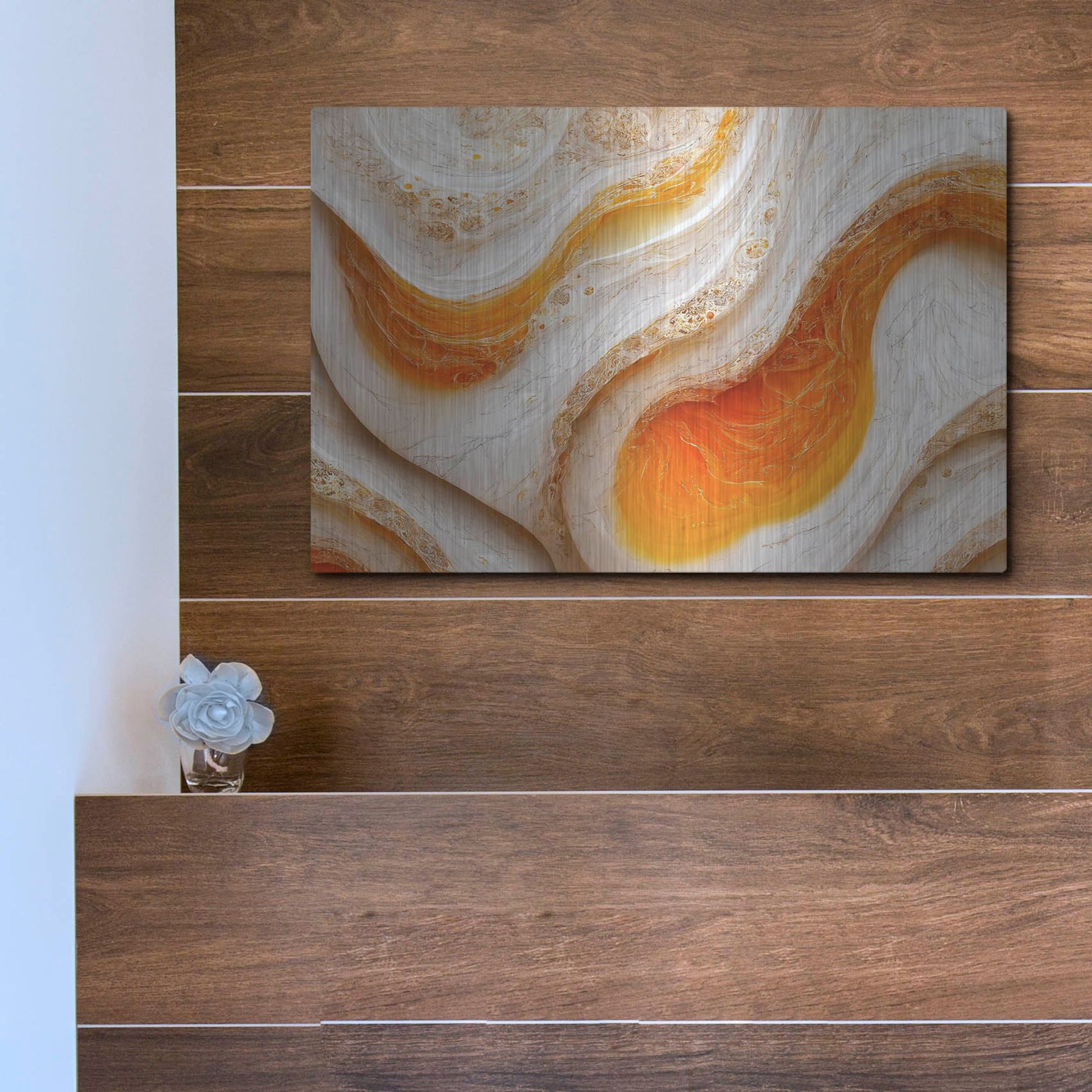 Luxe Metal Art 'Over Easy' by Luxe Portfolio, Metal Wall Art,16x12