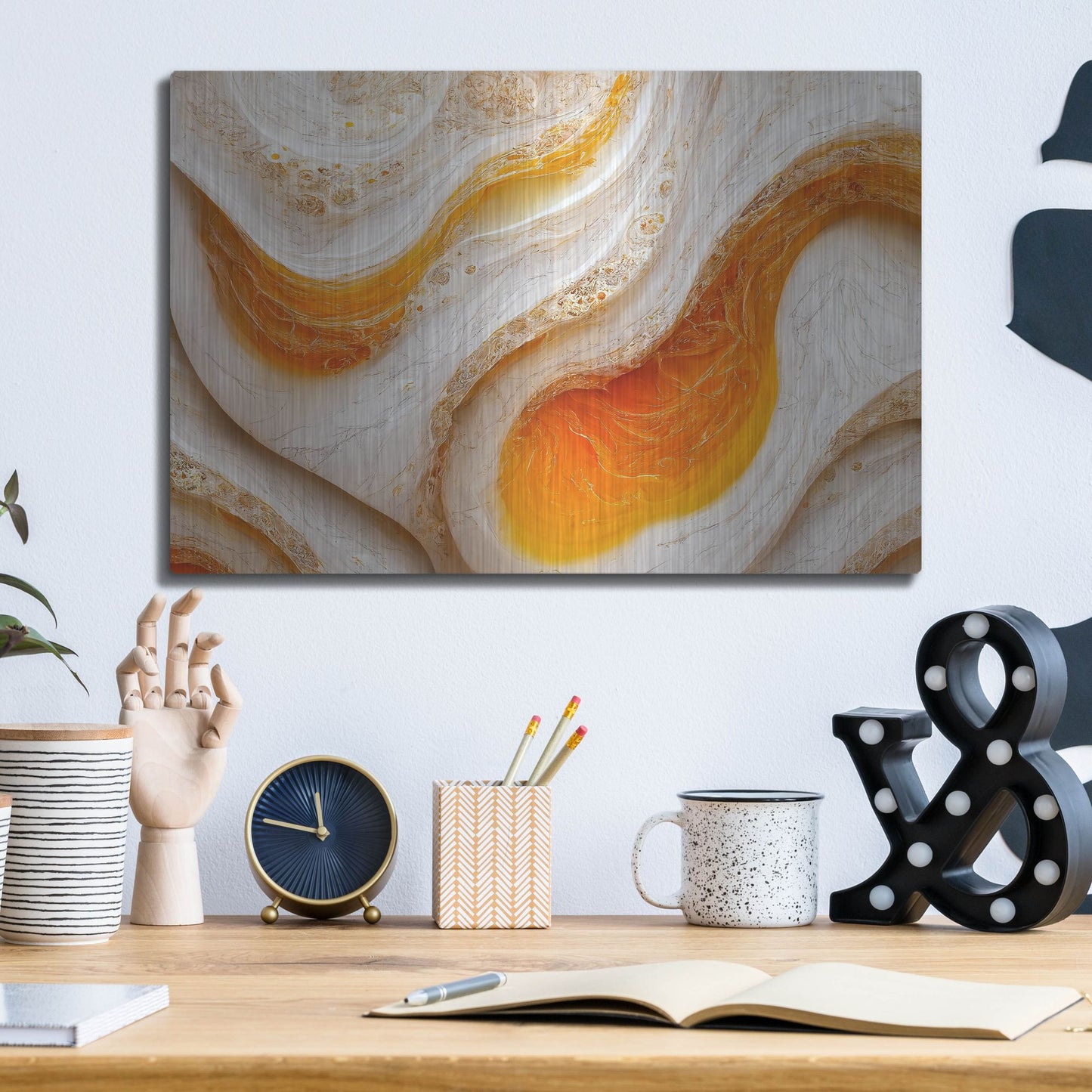 Luxe Metal Art 'Over Easy' by Luxe Portfolio, Metal Wall Art,16x12